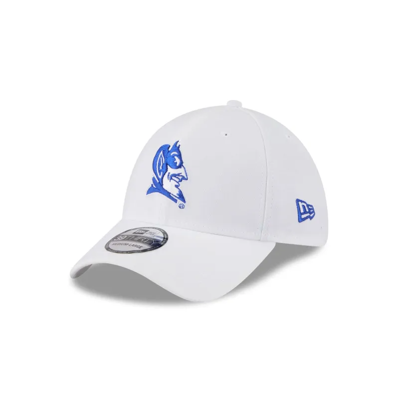 Duke Blue Devils Optic White 39THIRTY Stretch Fit Hat sold by New Era