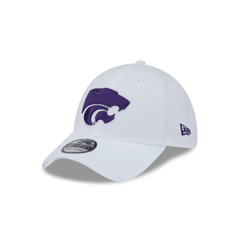 Kansas State Wildcats Optic White 39THIRTY Stretch Fit Hat sold by New Era