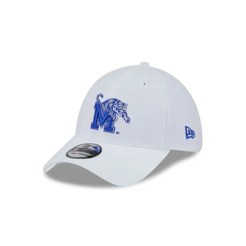 Memphis Tigers Optic White 39THIRTY Stretch Fit Hat sold by New Era