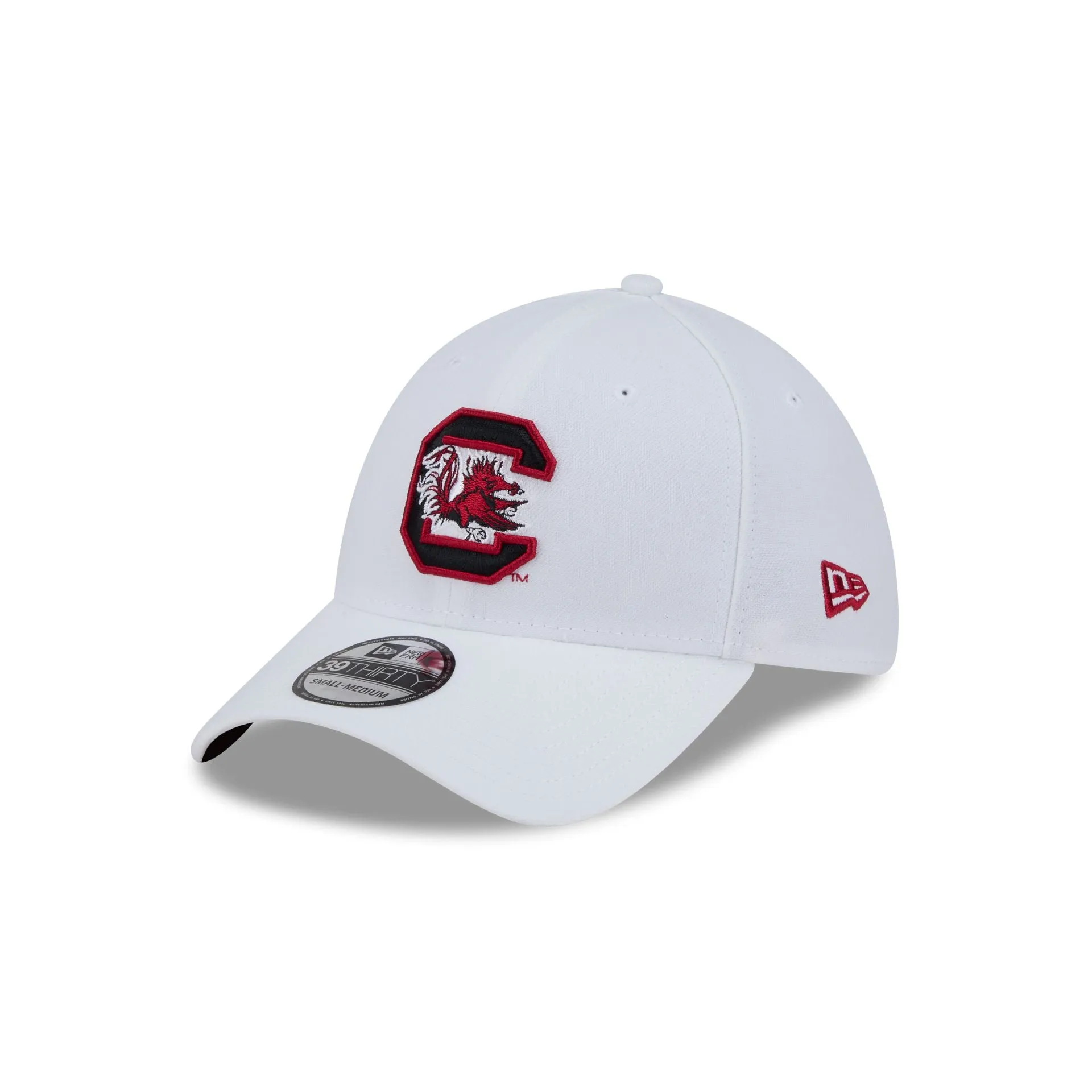 South Carolina Gamecocks Optic White 39THIRTY Stretch Fit Hat sold by New Era