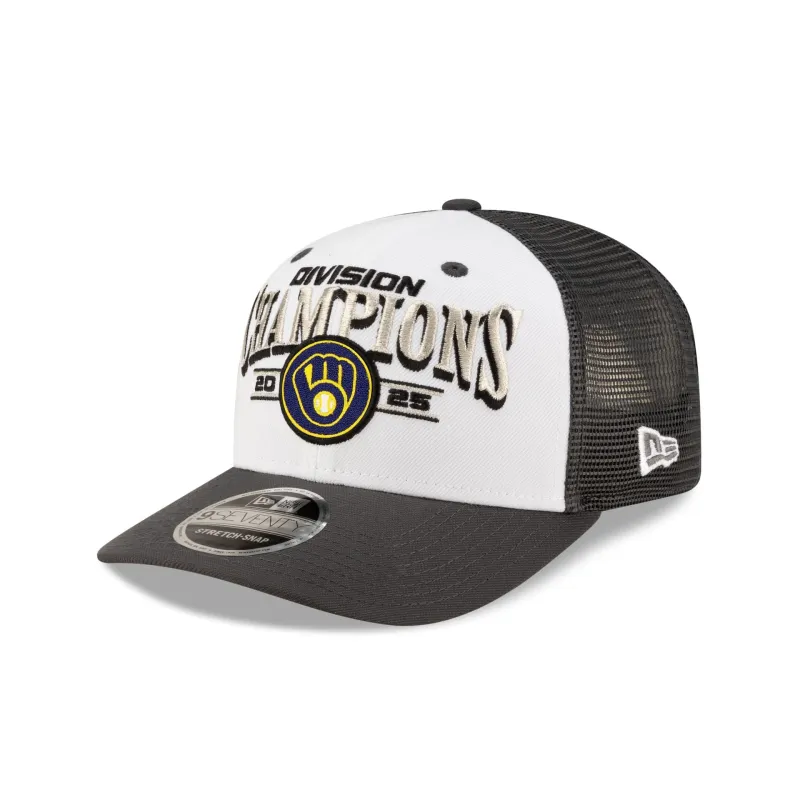 Milwaukee Brewers 2025 Regular Season Division Champions Locker Room 9SEVENTY Stretch-Snap Hat sold by New Era