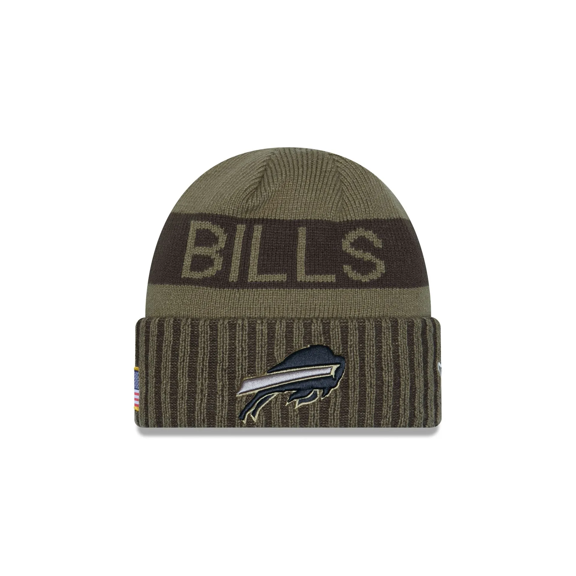Buffalo Bills 2025 Salute to Service Cuff Knit Hat sold by New Era
