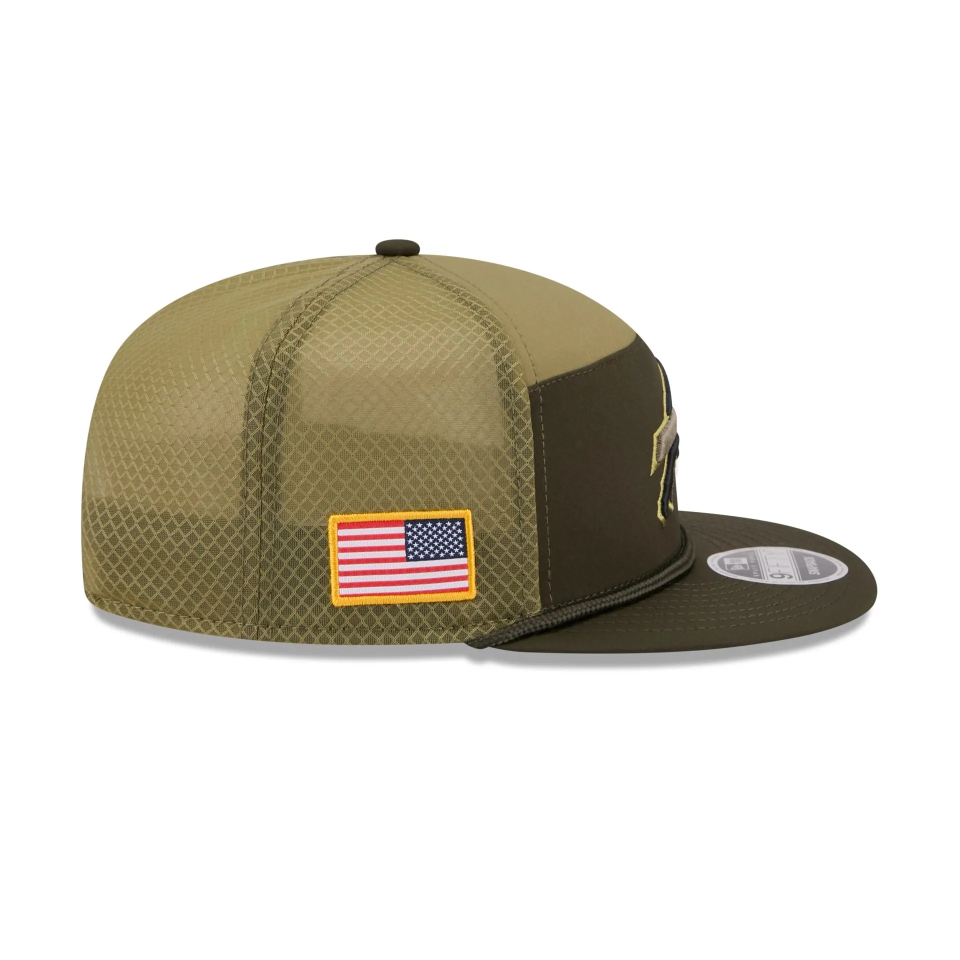 Buffalo Bills 2025 Salute to Service Split Panel 9FIFTY Trucker Hat sold by New Era product image thumbnail 4