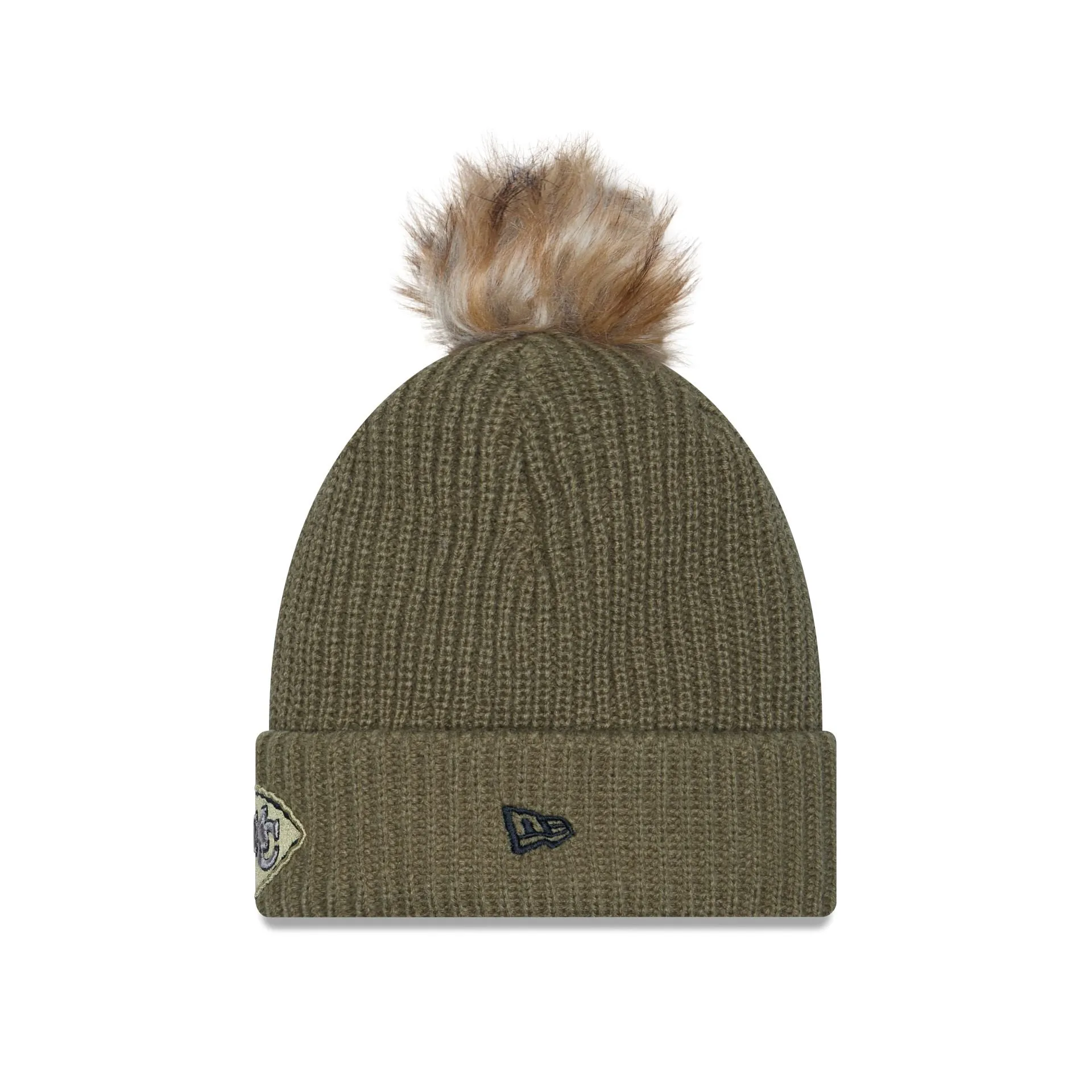 Kansas City Chiefs 2025 Salute to Service Women's Pom Knit Hat sold by New Era product image thumbnail 2