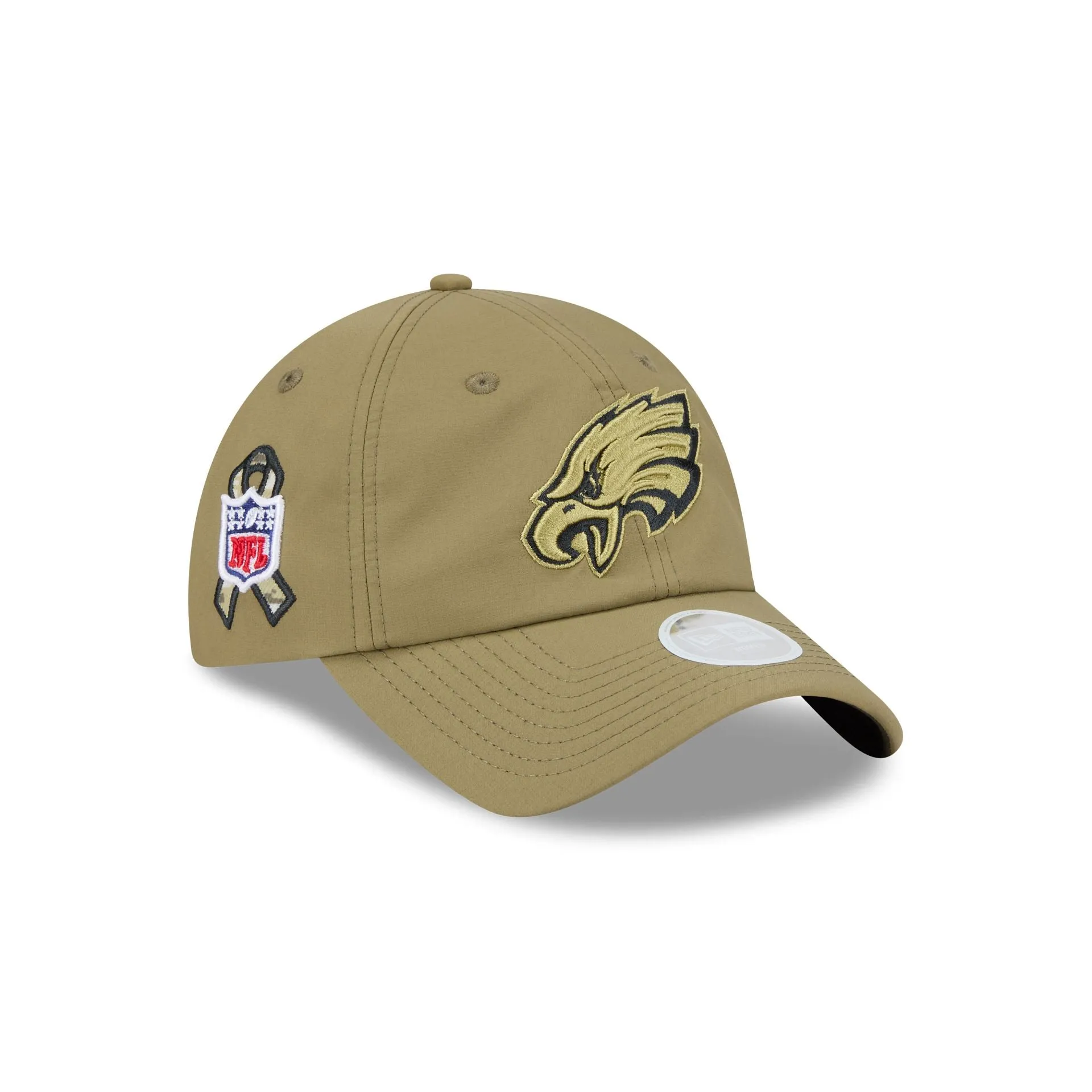 Philadelphia Eagles 2025 Salute to Service Women's Open Back Ponytail Hat sold by New Era