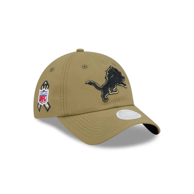 Detroit Lions 2025 Salute to Service Women's Open Back Ponytail Hat sold by New Era