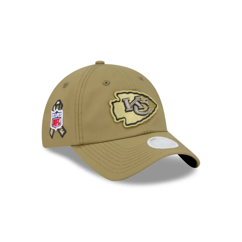 Kansas City Chiefs 2025 Salute to Service Women's Open Back Ponytail Hat sold by New Era