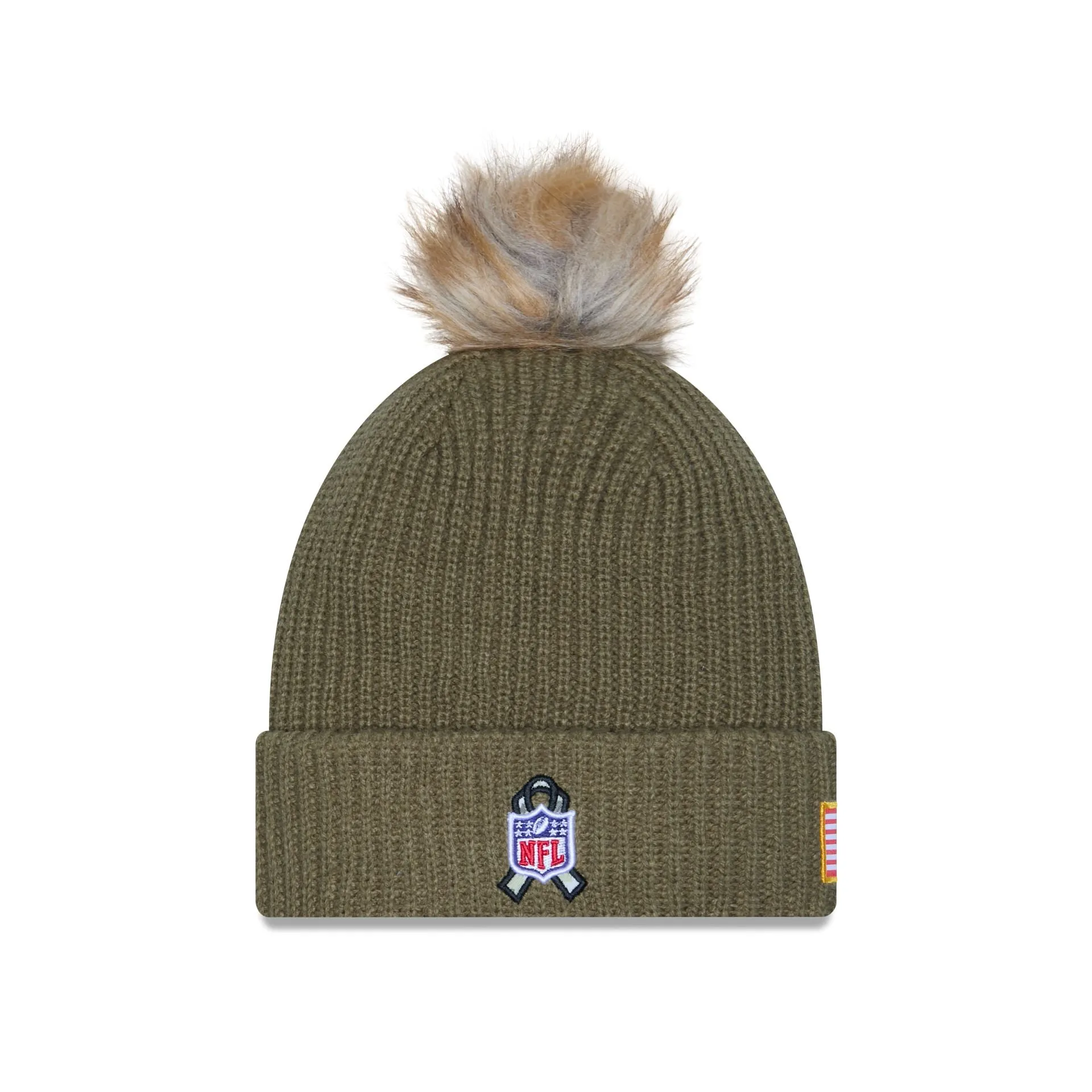 Pittsburgh Steelers 2025 Salute to Service Women's Pom Knit Hat sold by New Era product image thumbnail 3