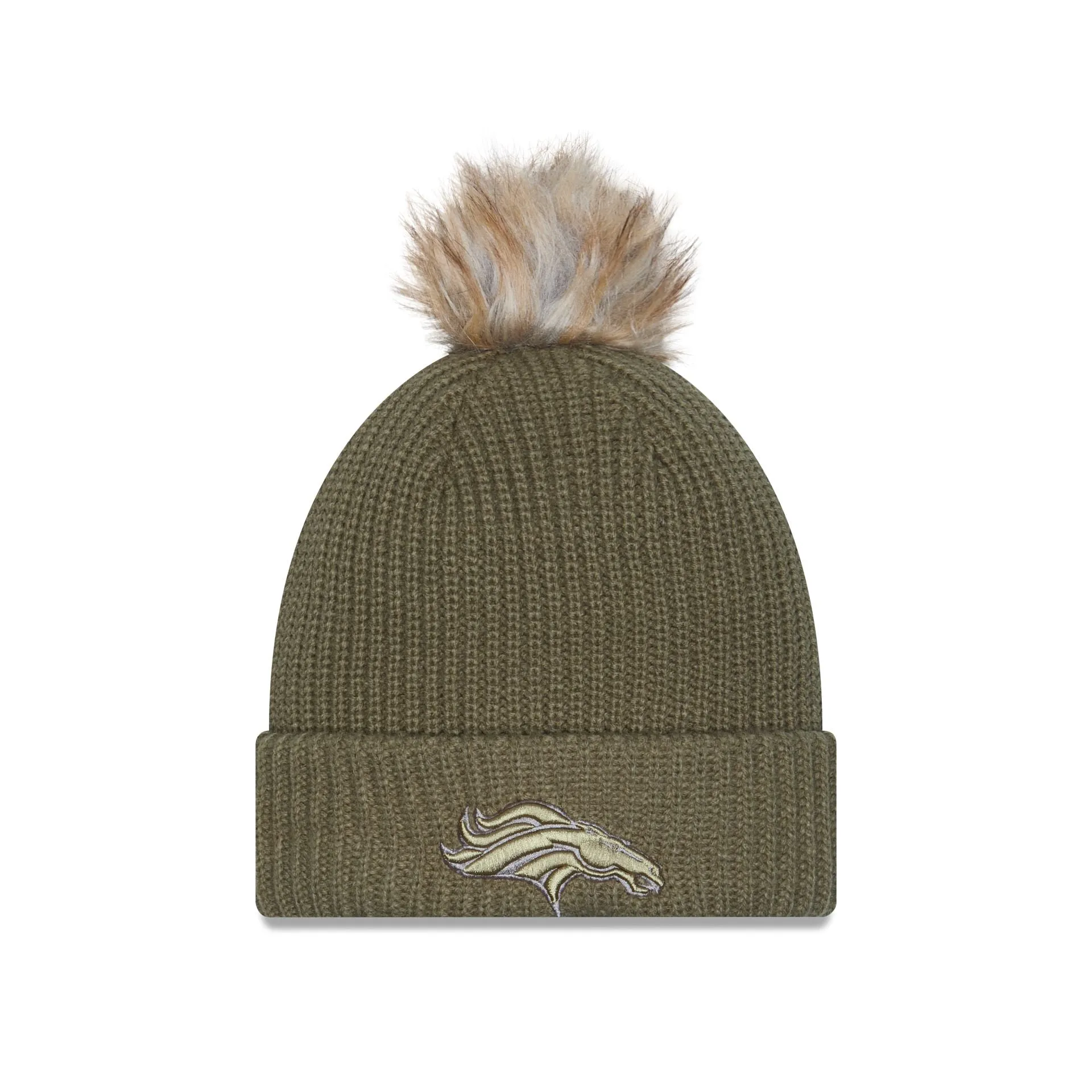 Denver Broncos 2025 Salute to Service Women's Pom Knit Hat sold by New Era