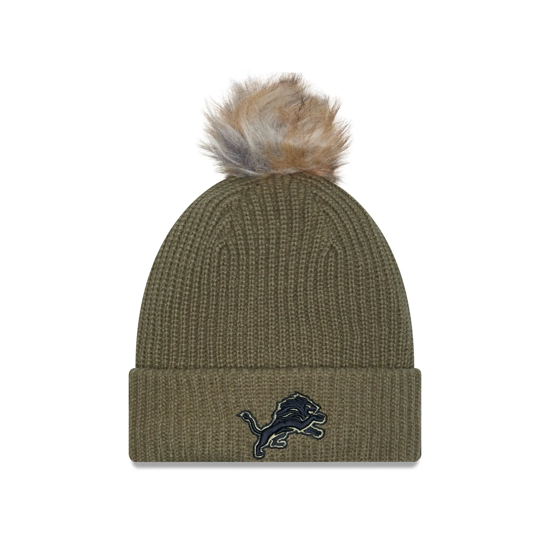 Detroit Lions 2025 Salute to Service Women's Pom Knit Hat sold by New Era