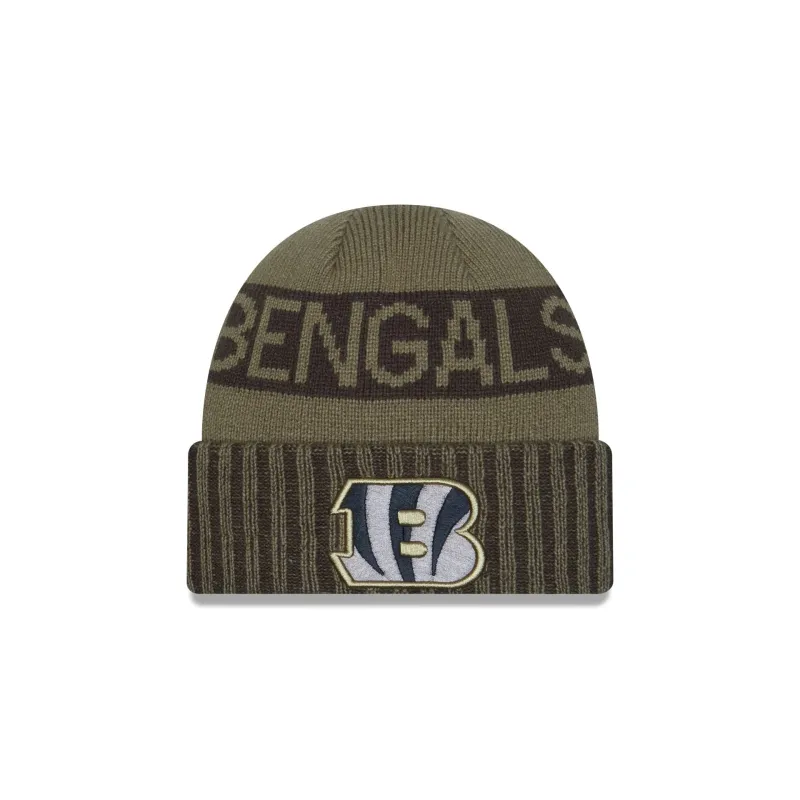Cincinnati Bengals 2025 Salute to Service Cuff Knit Hat sold by New Era