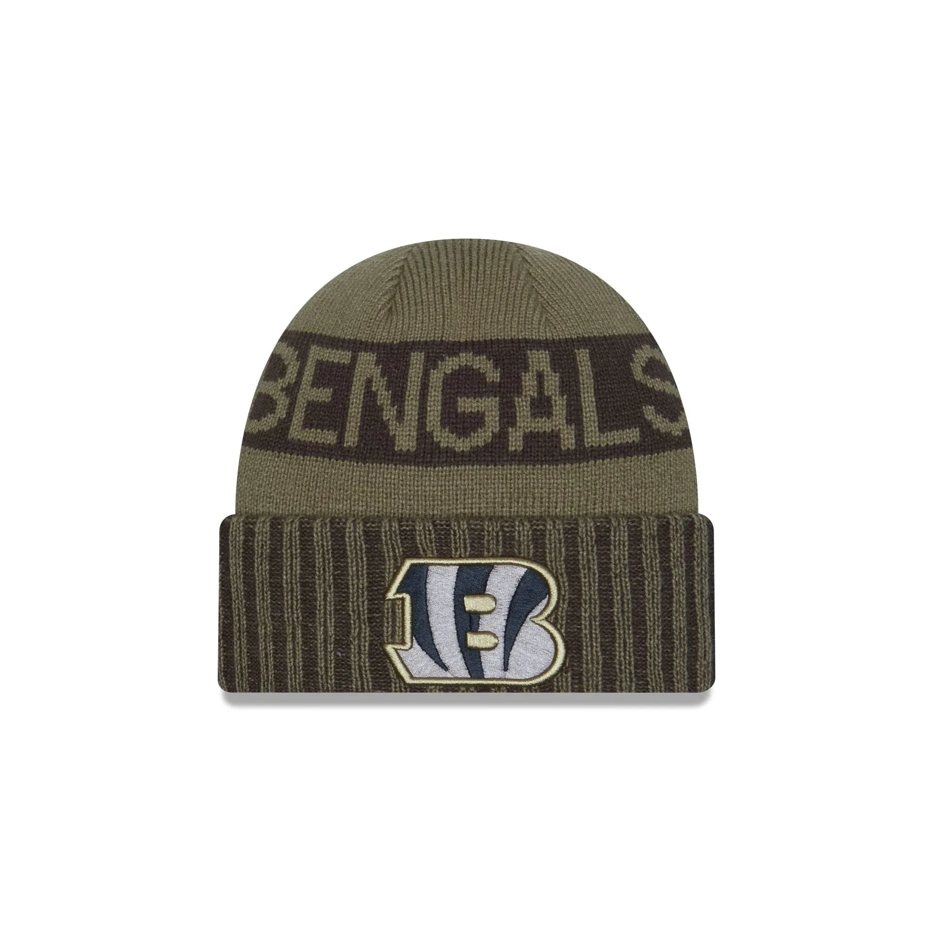 Cincinnati Bengals 2025 Salute to Service Cuff Knit Hat sold by New Era