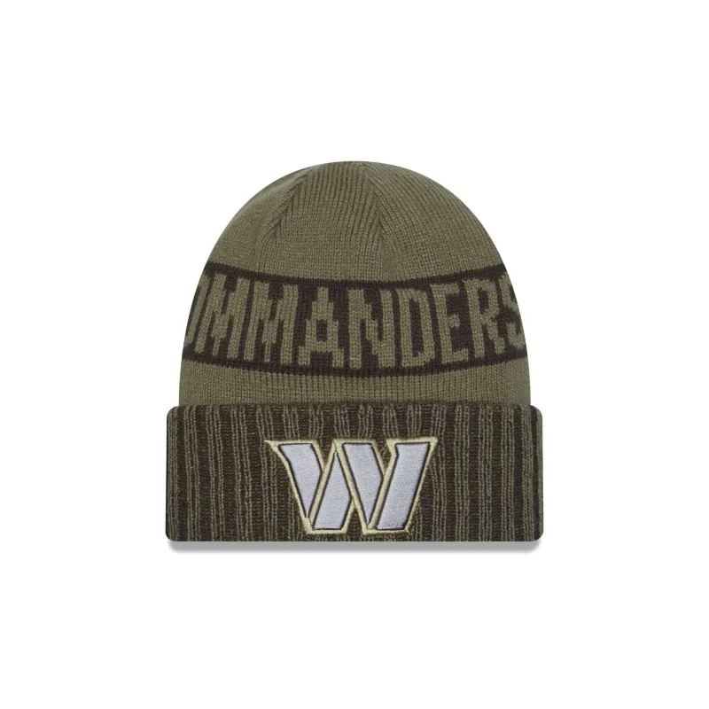 Washington Commanders 2025 Salute to Service Cuff Knit Hat sold by New Era