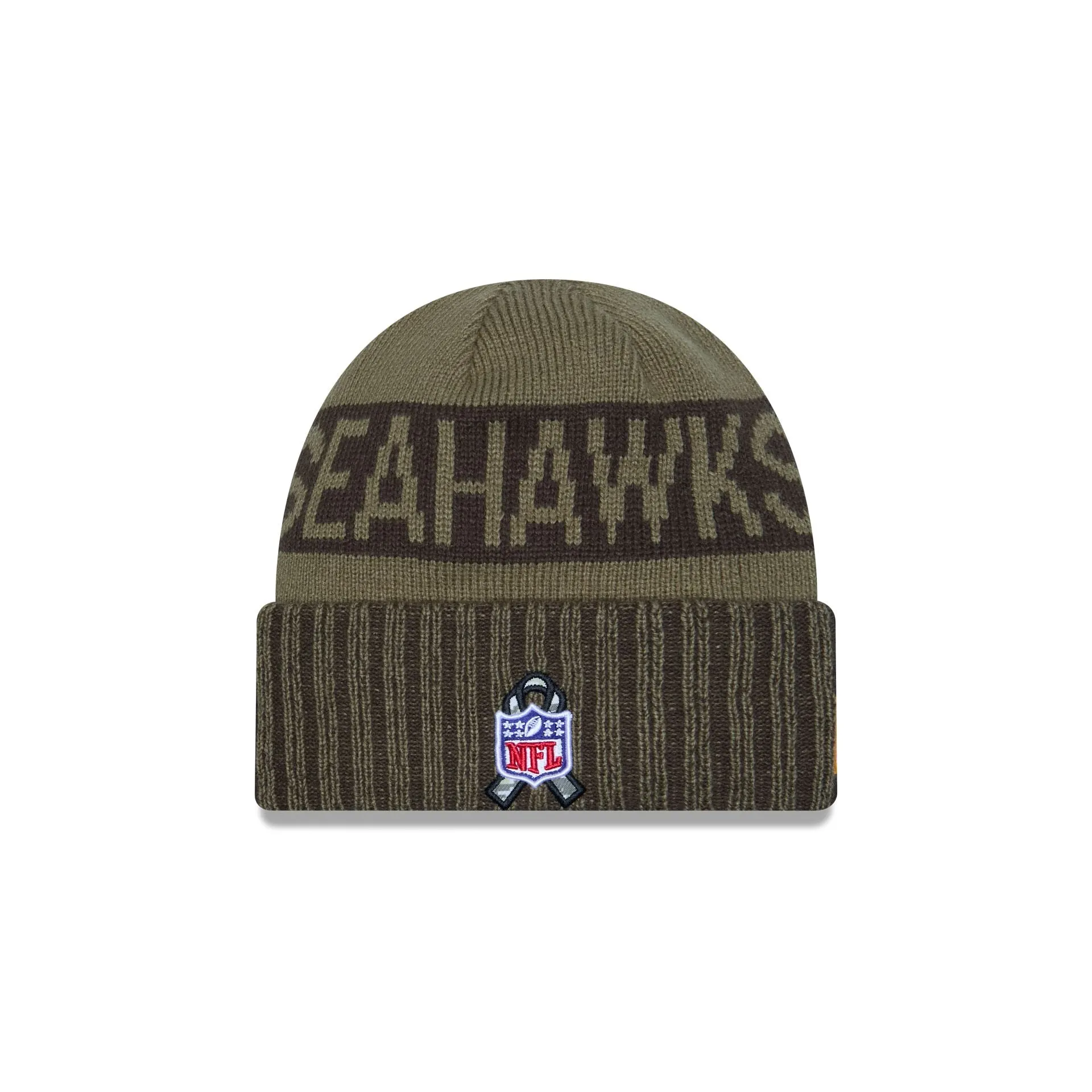 Seattle Seahawks 2025 Salute to Service Cuff Knit Hat sold by New Era product image thumbnail 4