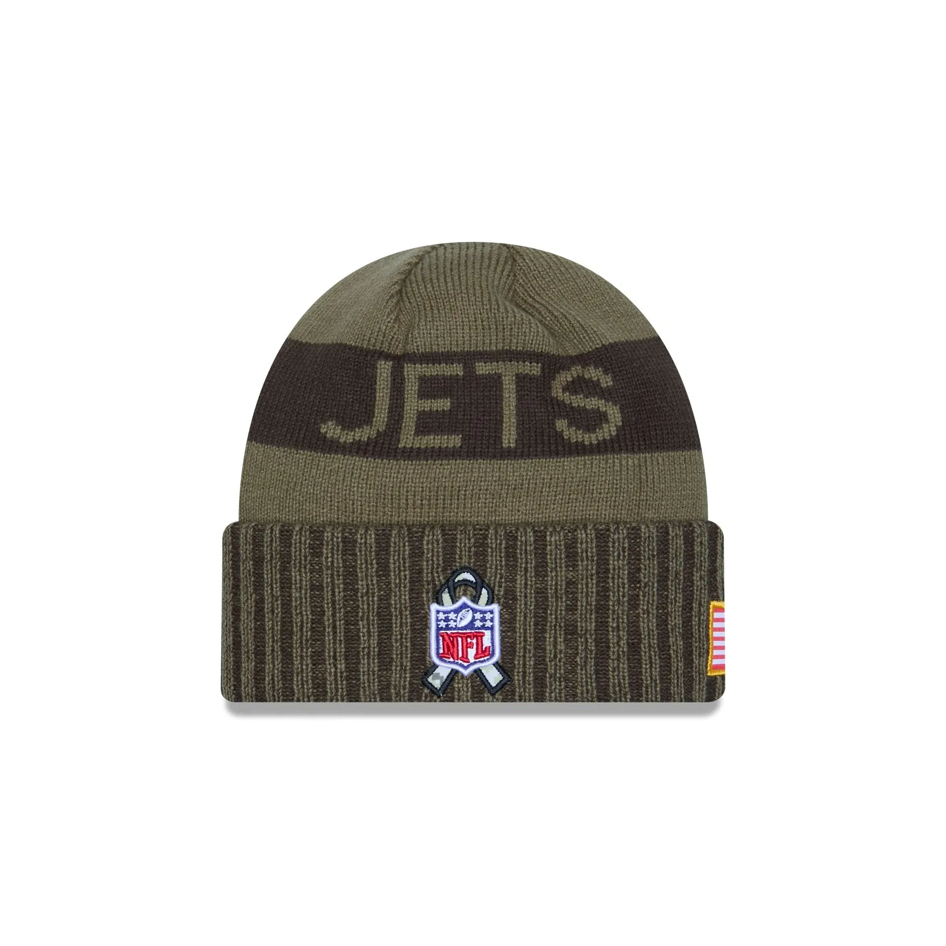 New York Jets 2025 Salute to Service Cuff Knit Hat sold by New Era product image thumbnail 4