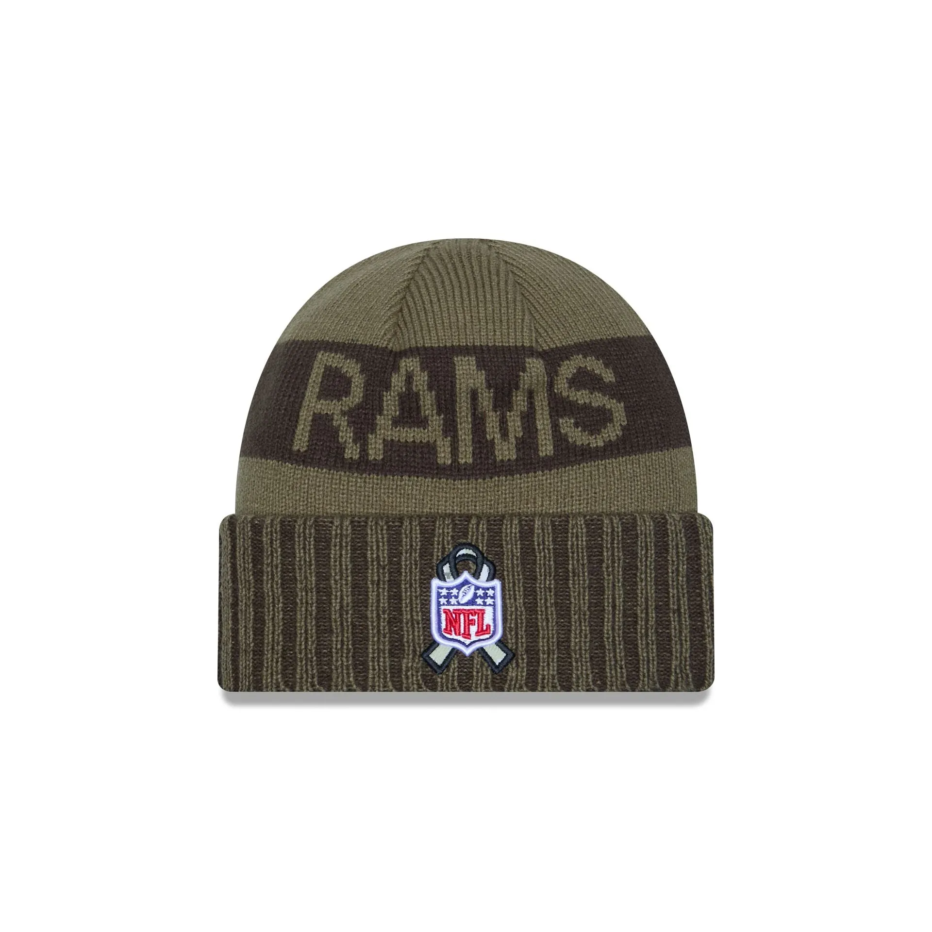 Los Angeles Rams 2025 Salute to Service Cuff Knit Hat sold by New Era product image thumbnail 4