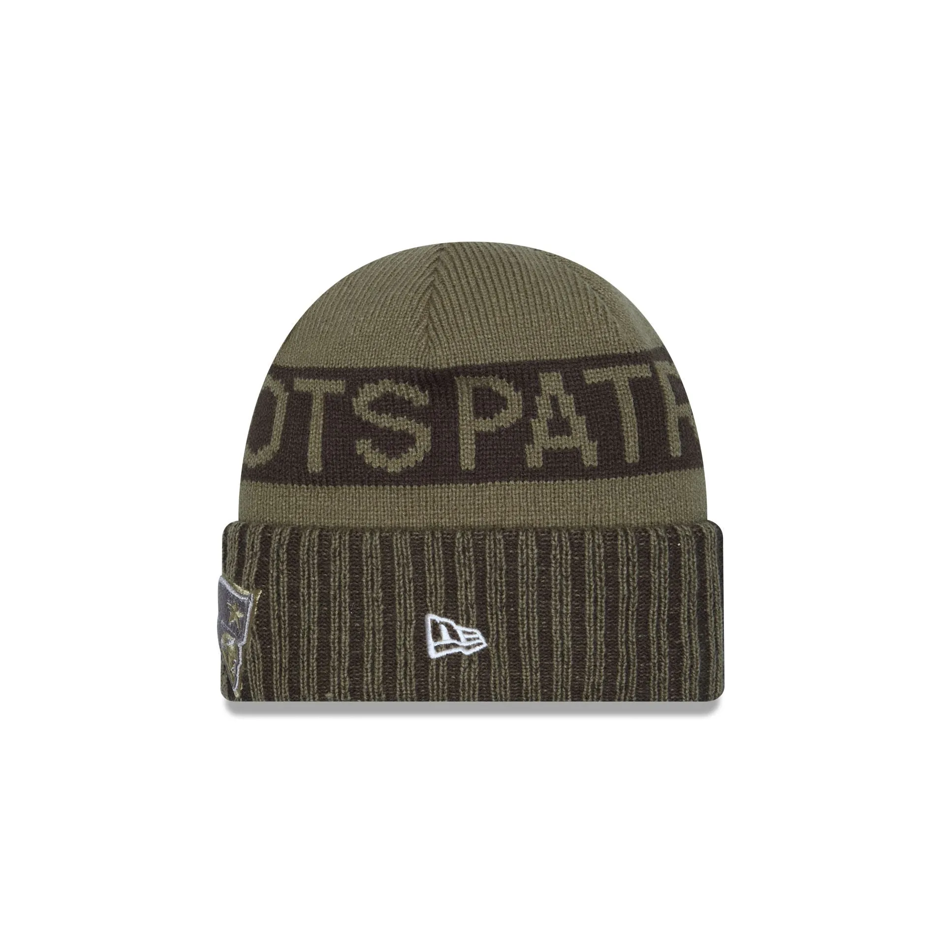 New England Patriots 2025 Salute to Service Cuff Knit Hat sold by New Era product image thumbnail 3