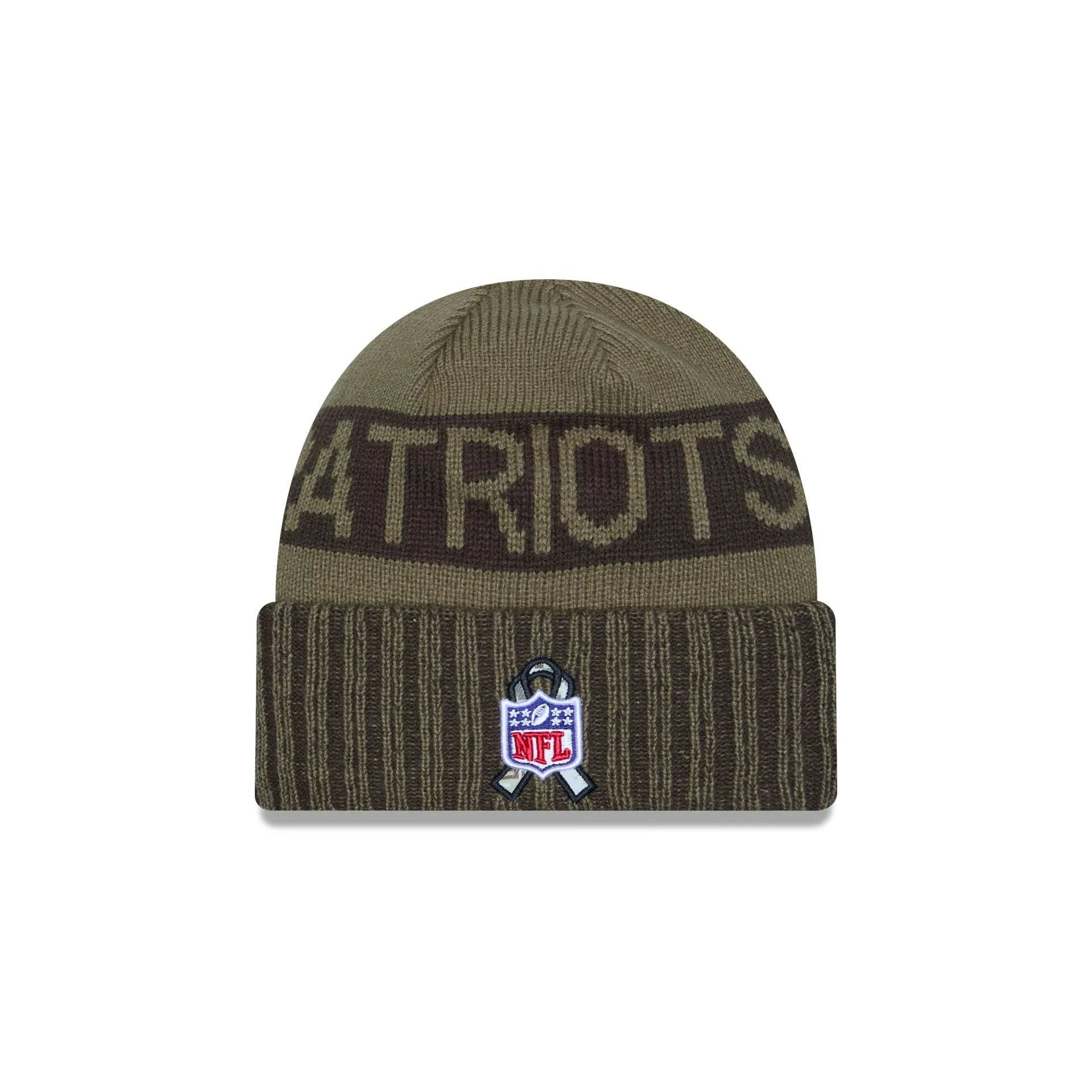 New England Patriots 2025 Salute to Service Cuff Knit Hat sold by New Era product image thumbnail 4
