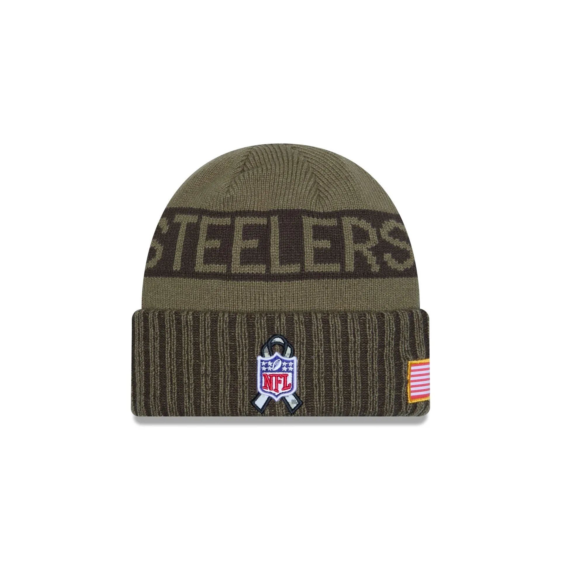 Pittsburgh Steelers 2025 Salute to Service Cuff Knit Hat sold by New Era product image thumbnail 4