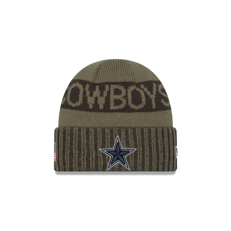Dallas Cowboys 2025 Salute to Service Cuff Knit Hat sold by New Era