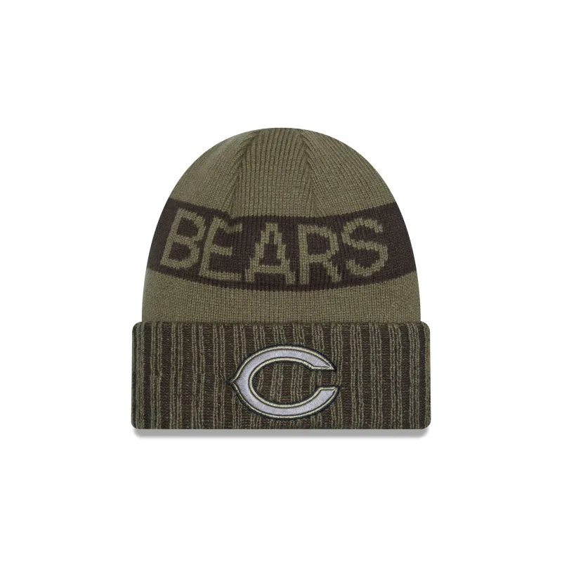 Chicago Bears 2025 Salute to Service Cuff Knit Hat sold by New Era