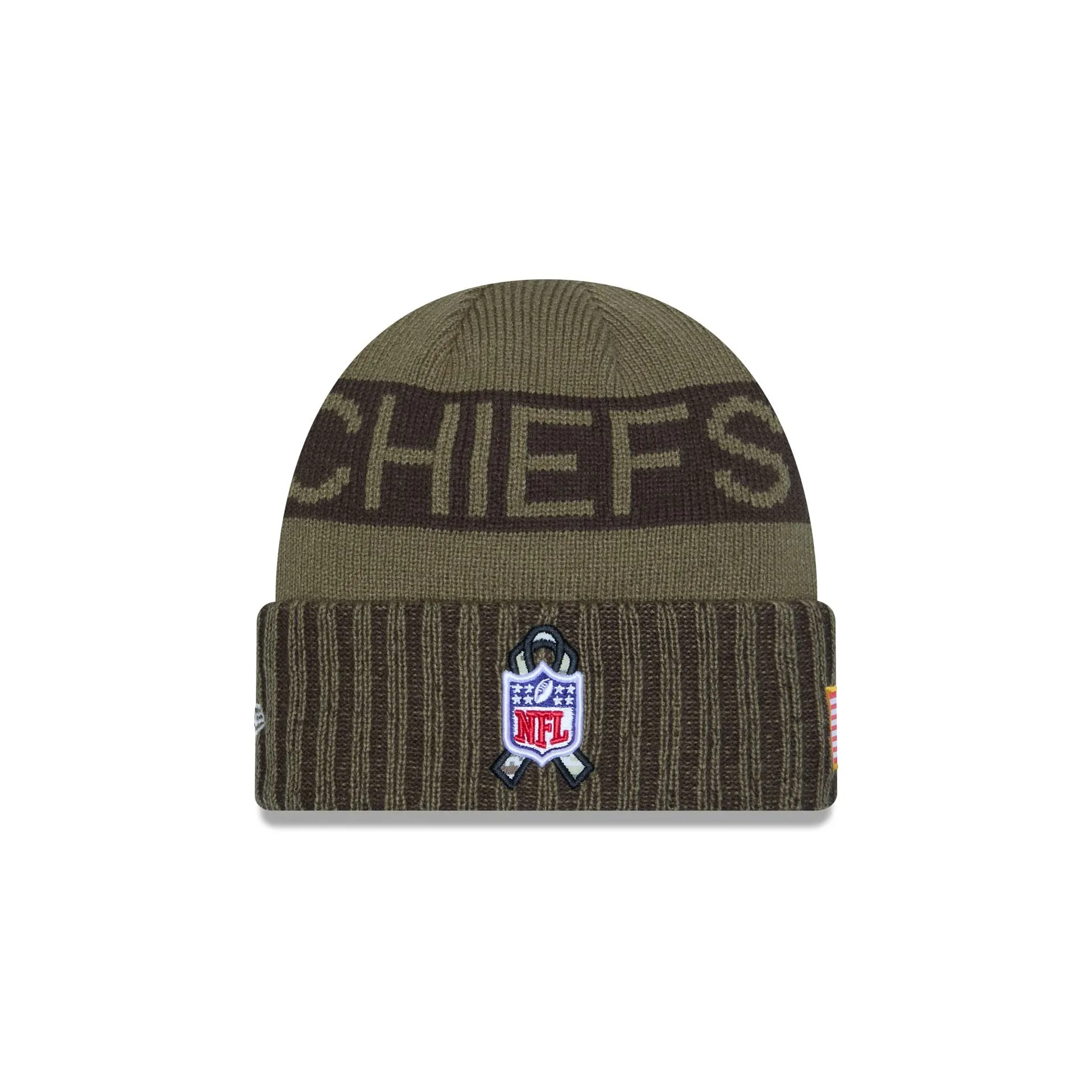 Kansas City Chiefs 2025 Salute to Service Cuff Knit Hat sold by New Era product image thumbnail 4
