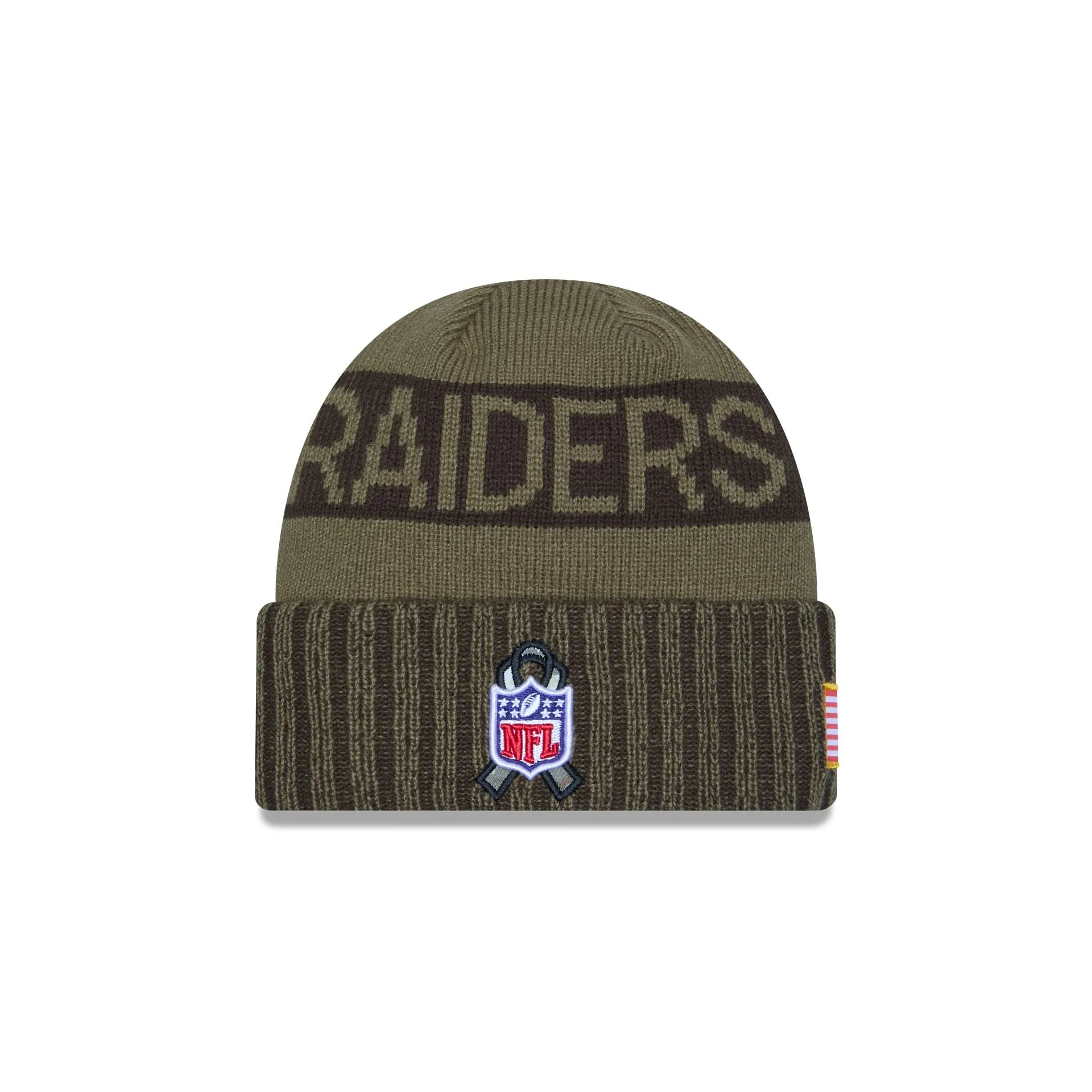 Las Vegas Raiders 2025 Salute to Service Cuff Knit Hat sold by New Era product image thumbnail 4
