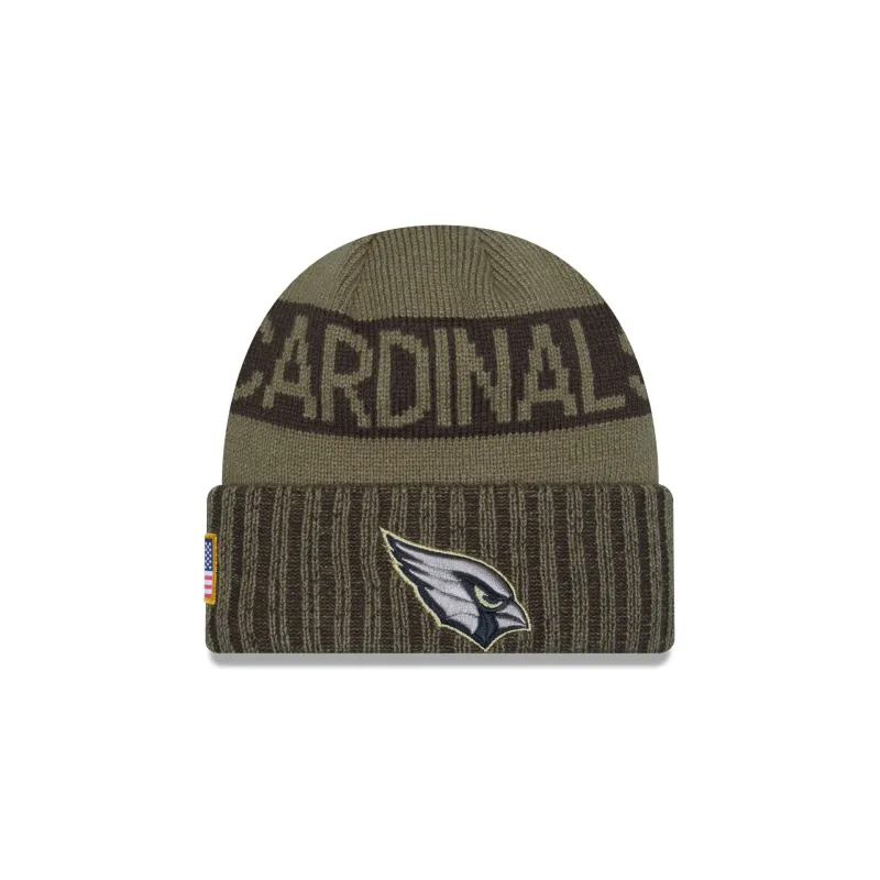Arizona Cardinals 2025 Salute to Service Cuff Knit Hat sold by New Era