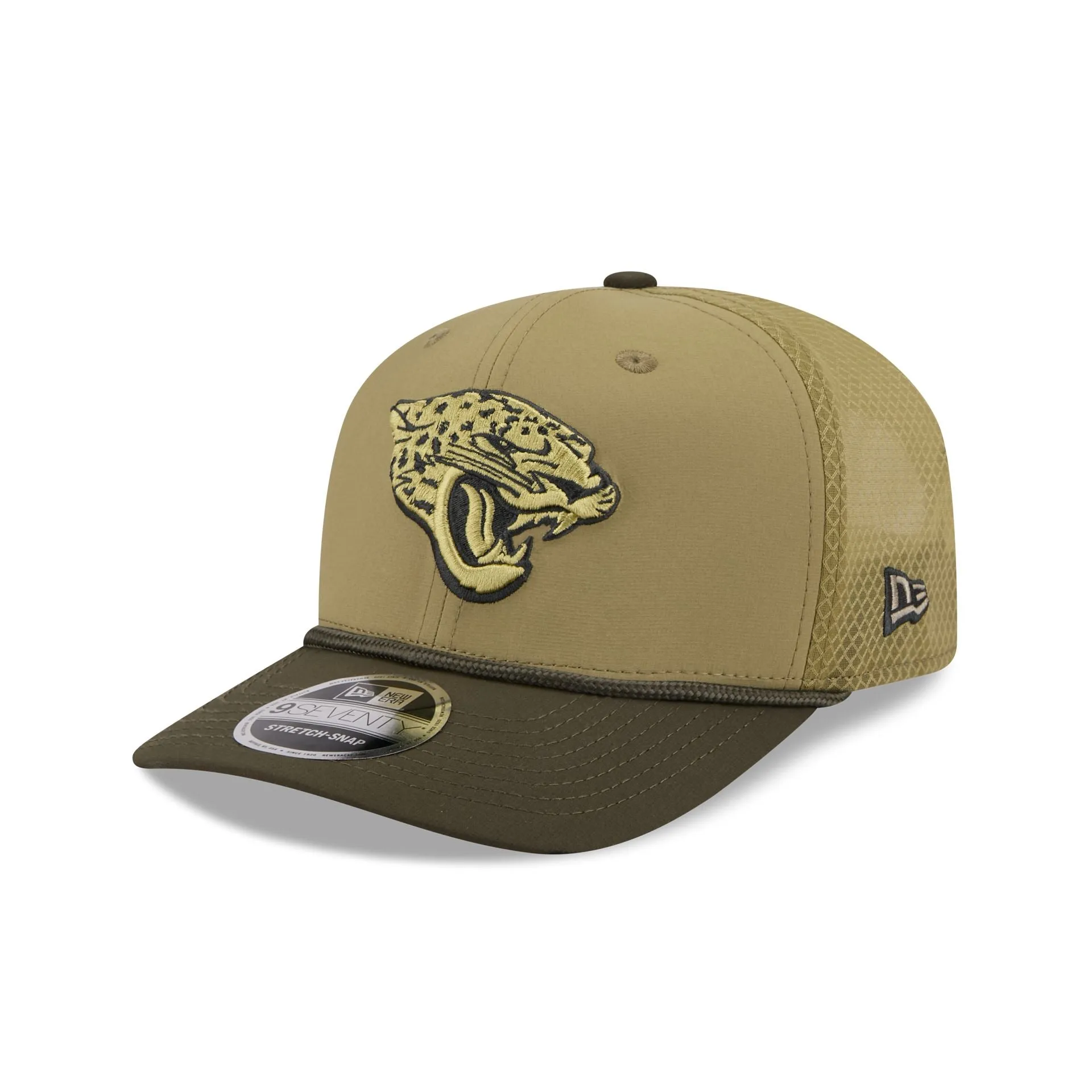 Jacksonville Jaguars 2025 Salute to Service 9SEVENTY Trucker Hat sold by New Era product image thumbnail 3
