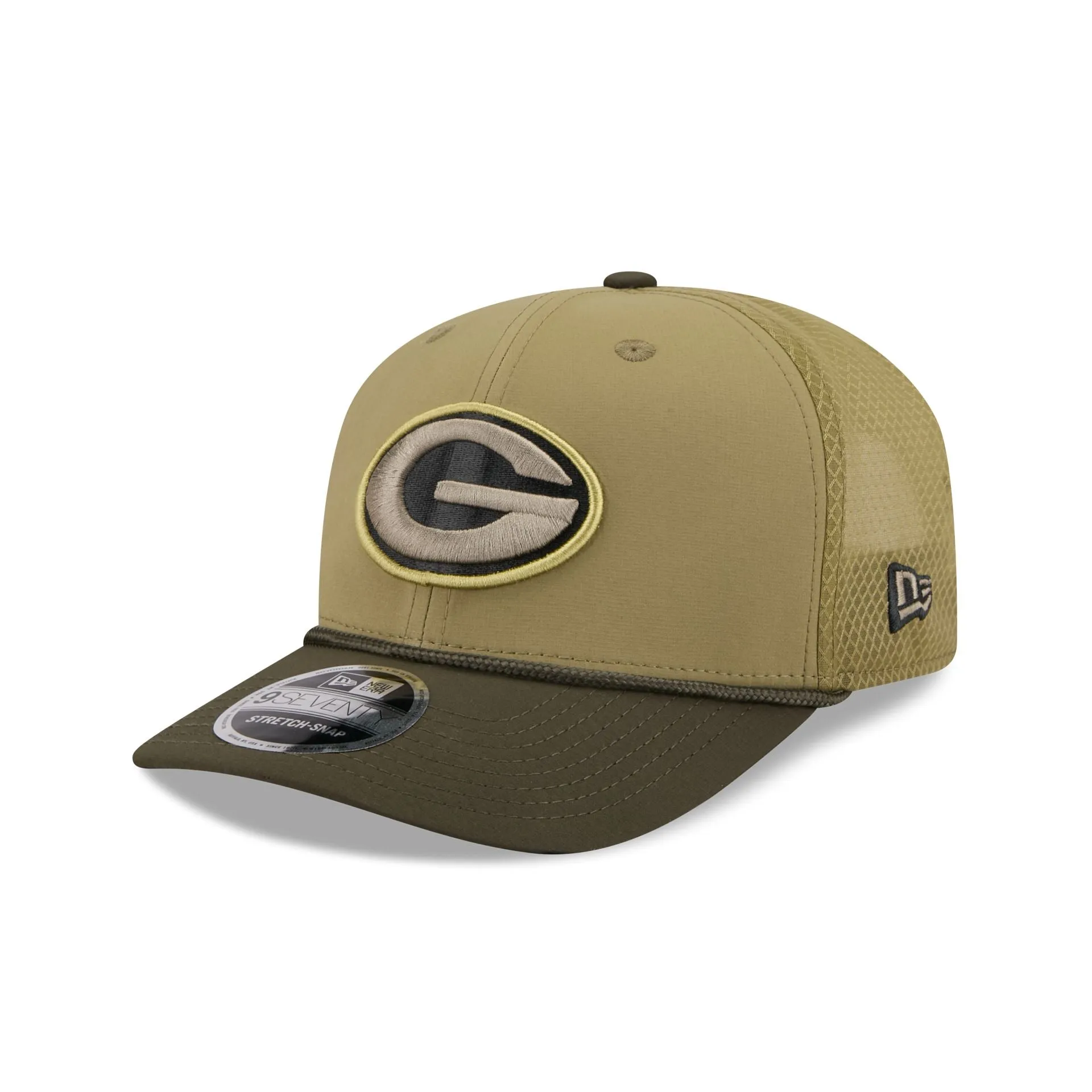 Green Bay Packers 2025 Salute to Service 9SEVENTY Trucker Hat sold by New Era product image thumbnail 3