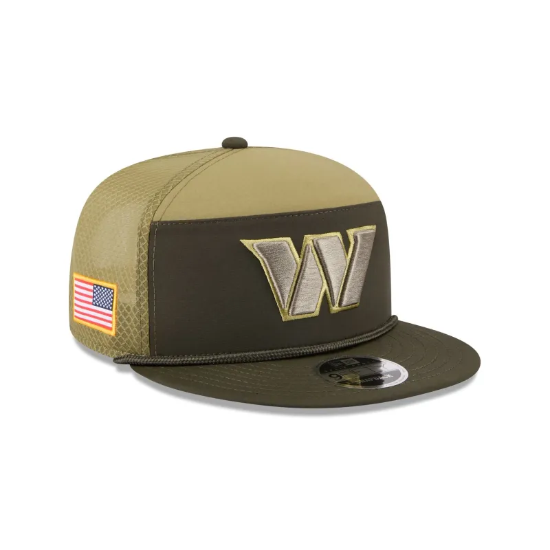 Washington Commanders 2025 Salute to Service Split Panel 9FIFTY Trucker Hat sold by New Era