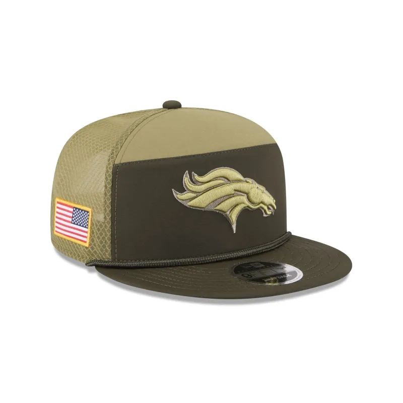 Denver Broncos 2025 Salute to Service Split Panel 9FIFTY Trucker Hat sold by New Era