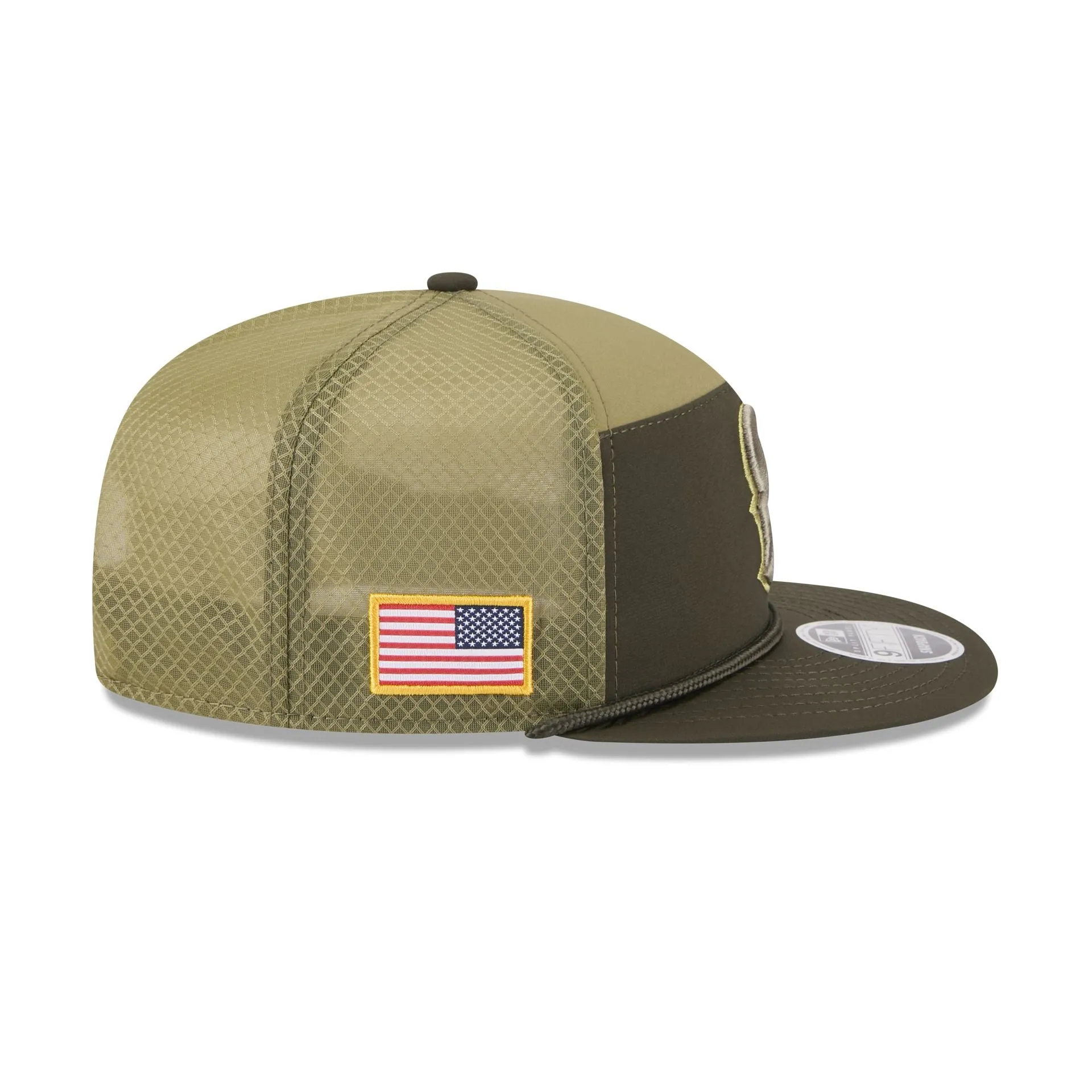 Houston Texans 2025 Salute to Service Split Panel 9FIFTY Trucker Hat sold by New Era product image thumbnail 4