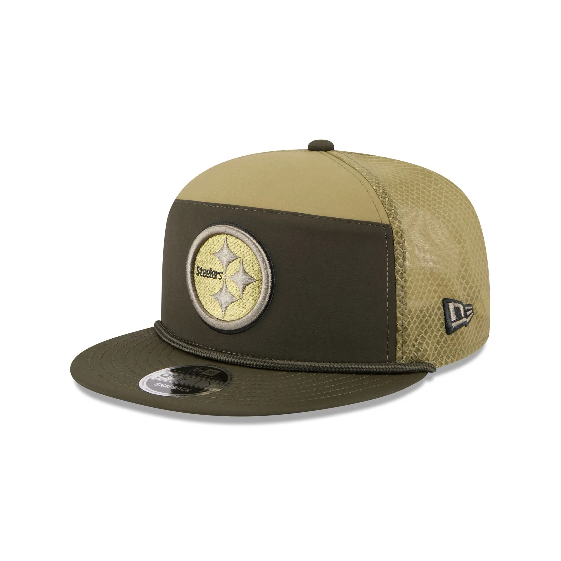 Pittsburgh Steelers 2025 Salute to Service Split Panel 9FIFTY Trucker Hat sold by New Era product image thumbnail 3