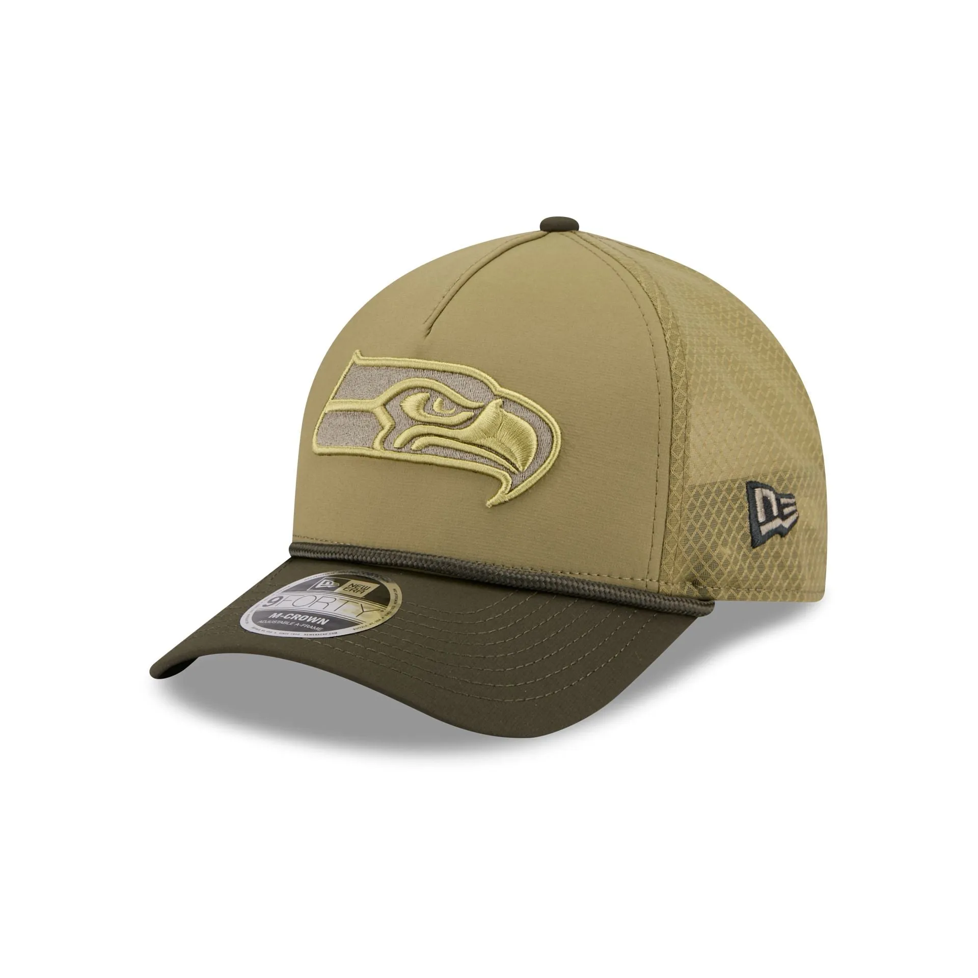 Seattle Seahawks 2025 Salute to Service 9FORTY M-Crown A-Frame Trucker Hat sold by New Era product image thumbnail 3