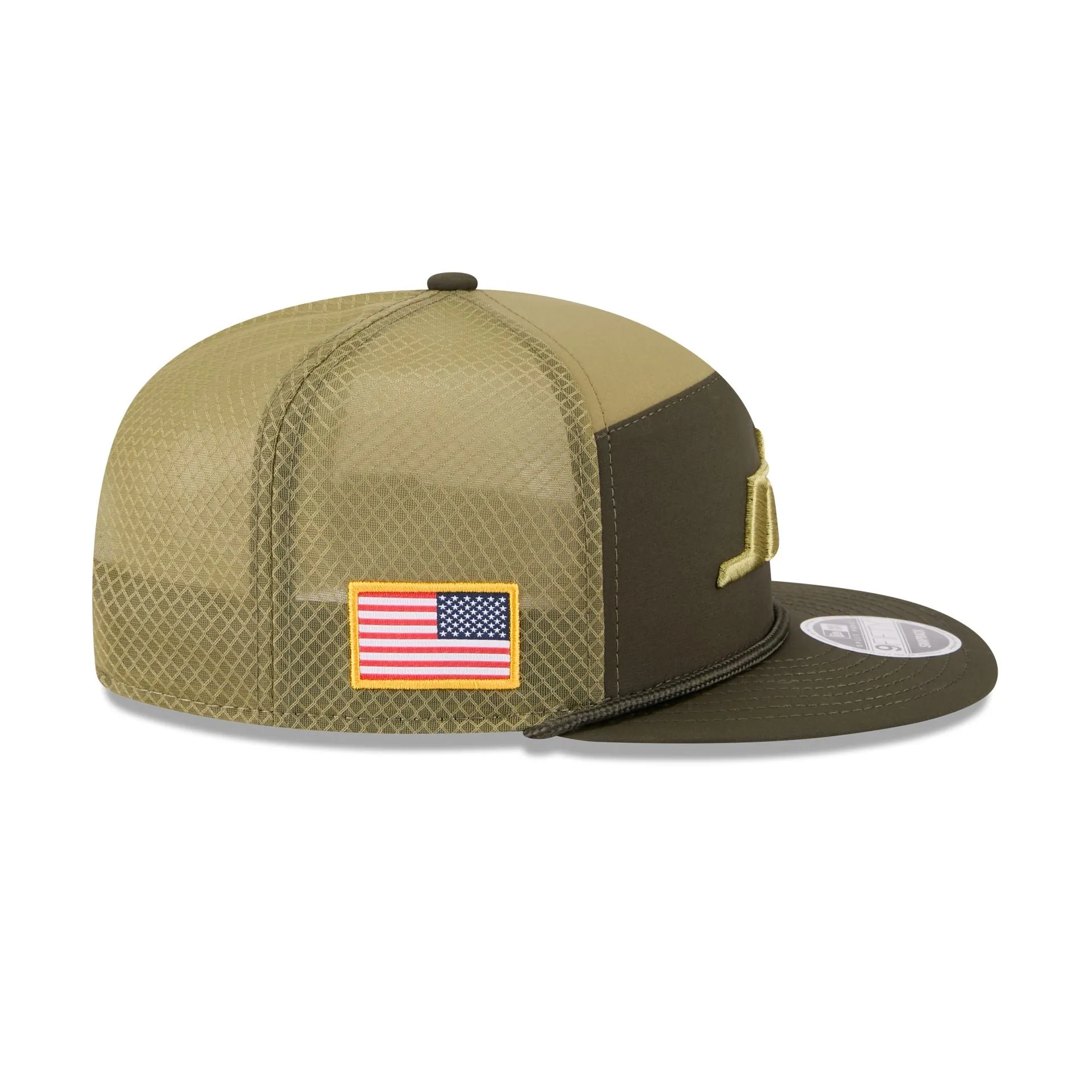 New York Jets 2025 Salute to Service Split Panel 9FIFTY Trucker Hat sold by New Era product image thumbnail 4