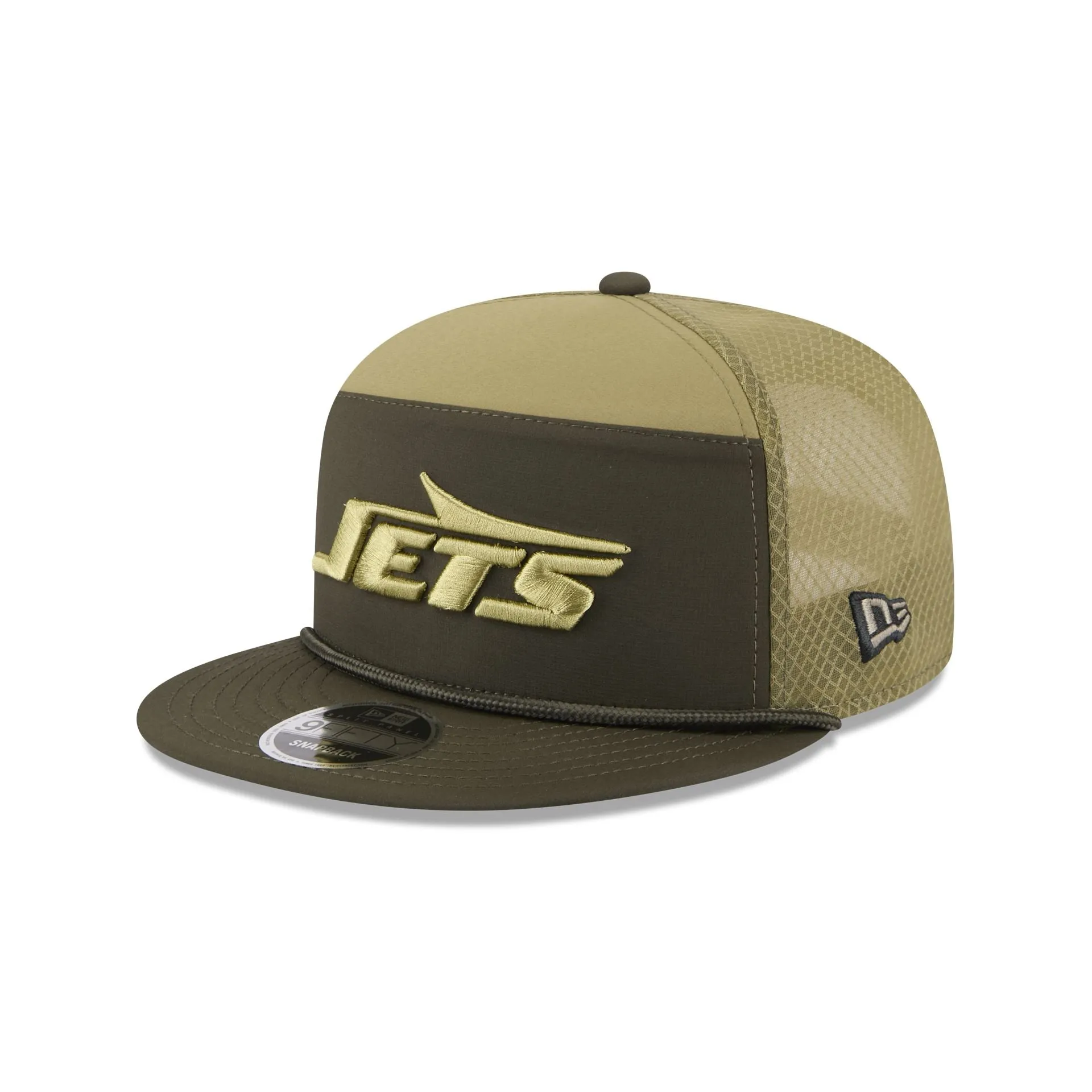 New York Jets 2025 Salute to Service Split Panel 9FIFTY Trucker Hat sold by New Era product image thumbnail 3