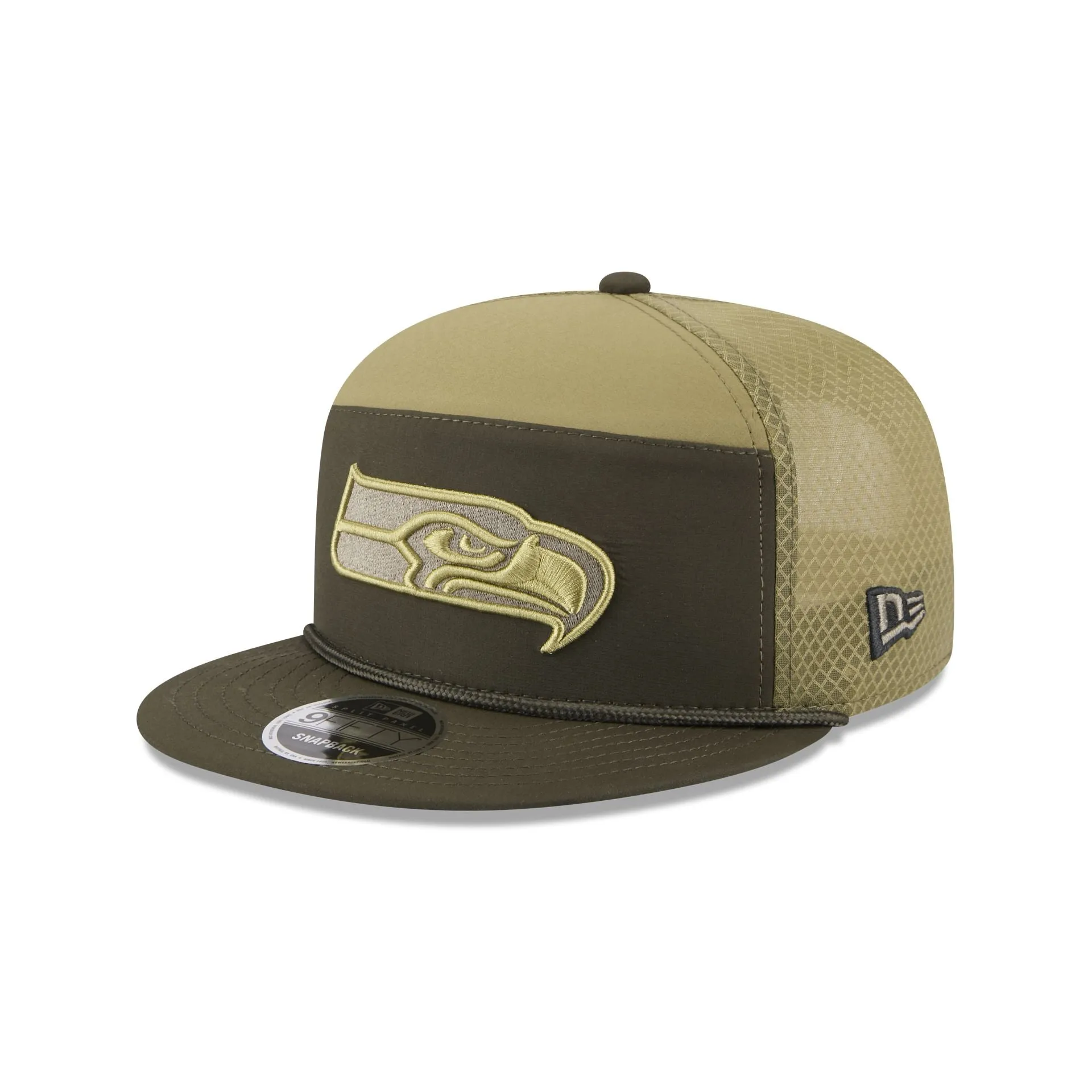 Seattle Seahawks 2025 Salute to Service Split Panel 9FIFTY Trucker Hat sold by New Era product image thumbnail 3