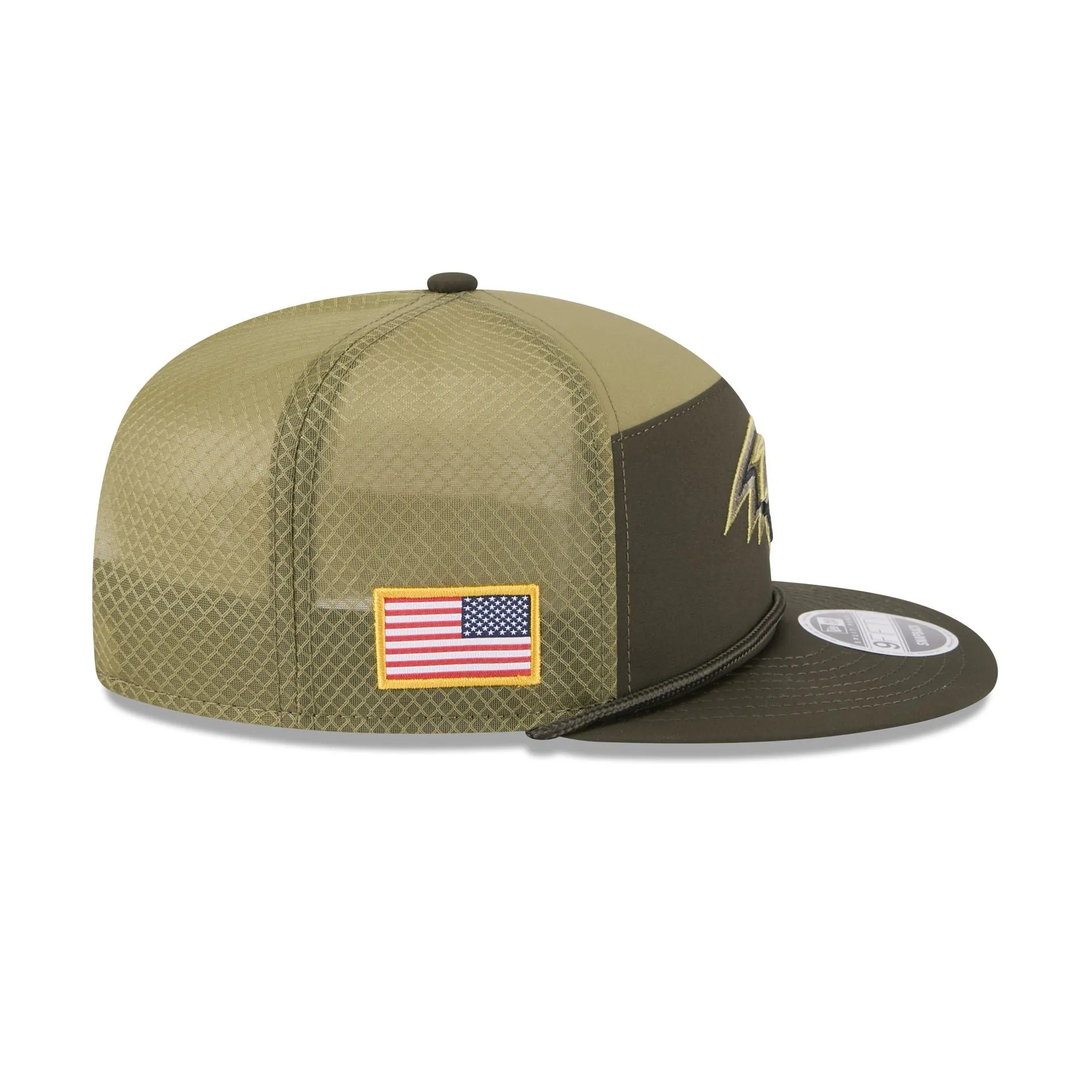 Baltimore Ravens 2025 Salute to Service Split Panel 9FIFTY Trucker Hat sold by New Era product image thumbnail 4