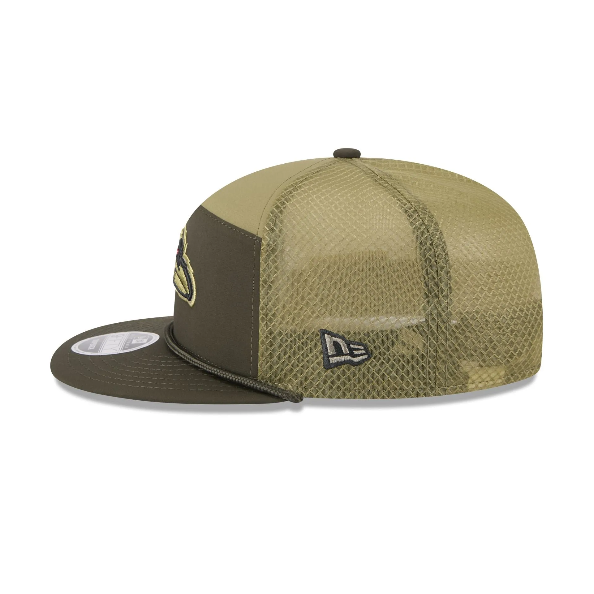 Baltimore Ravens 2025 Salute to Service Split Panel 9FIFTY Trucker Hat sold by New Era product image thumbnail 5