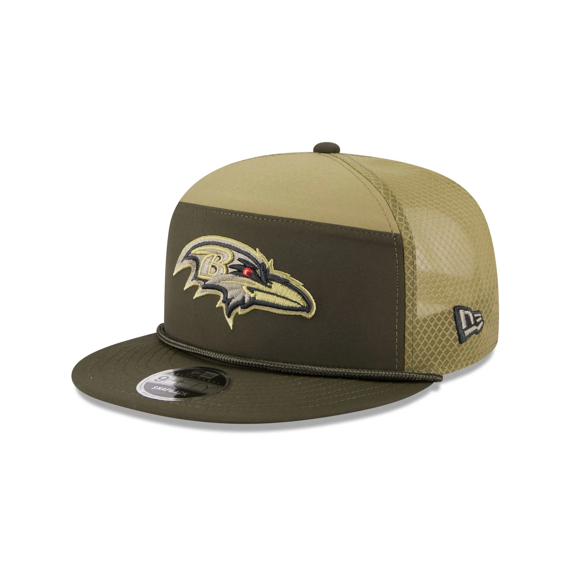 Baltimore Ravens 2025 Salute to Service Split Panel 9FIFTY Trucker Hat sold by New Era product image thumbnail 3