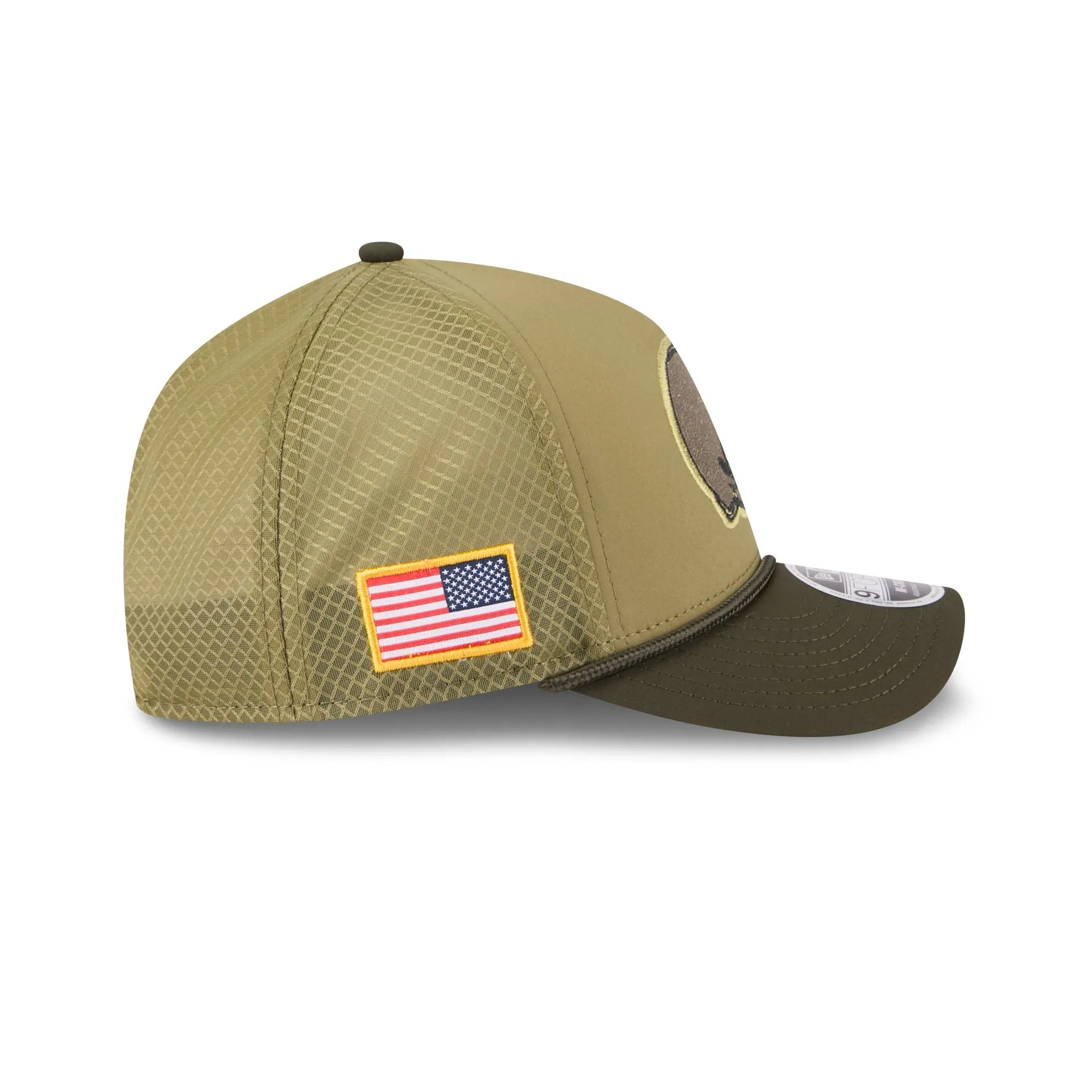 Cleveland Browns 2025 Salute to Service 9FORTY M-Crown A-Frame Trucker Hat sold by New Era product image thumbnail 4