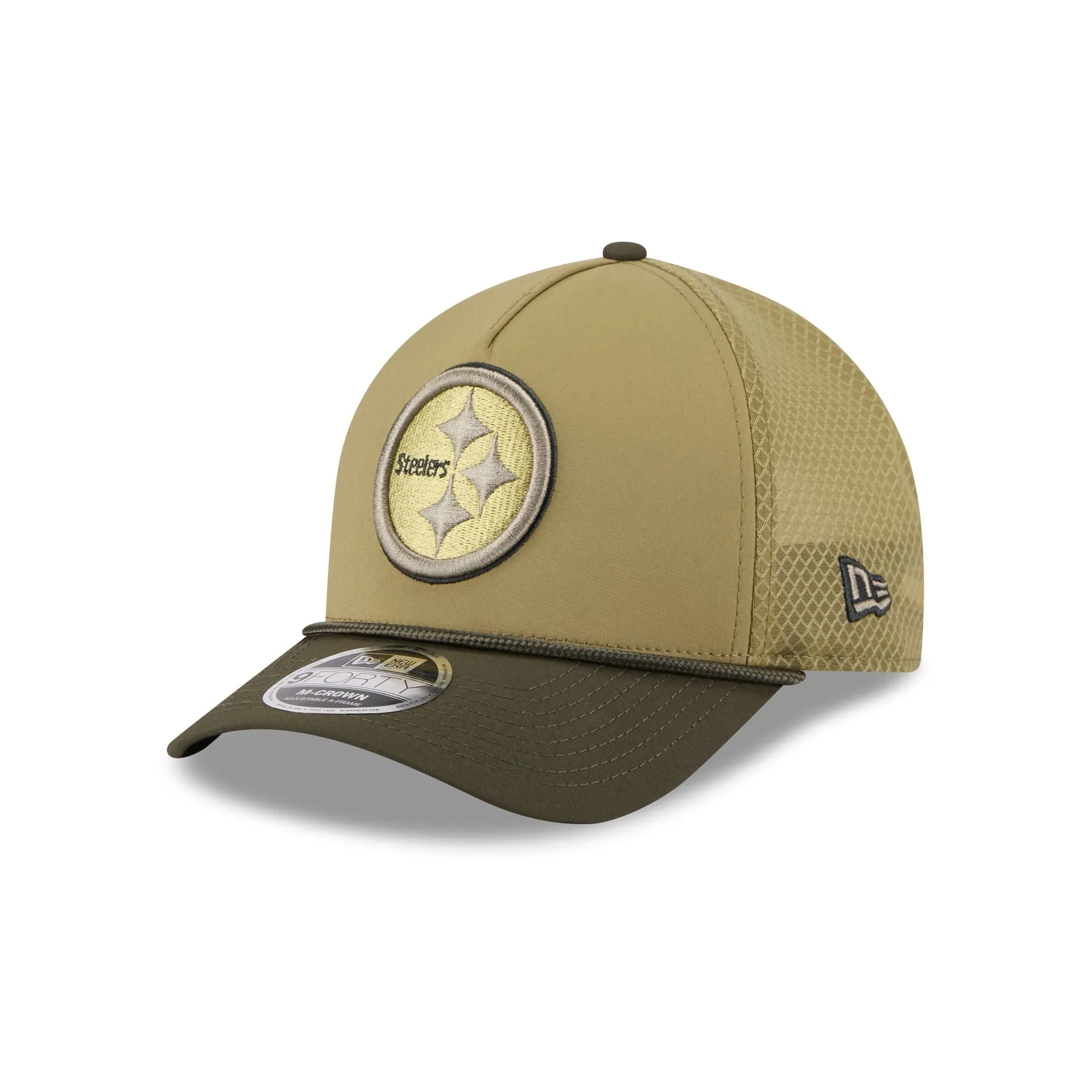 Pittsburgh Steelers 2025 Salute to Service 9FORTY M-Crown A-Frame Trucker Hat sold by New Era product image thumbnail 3