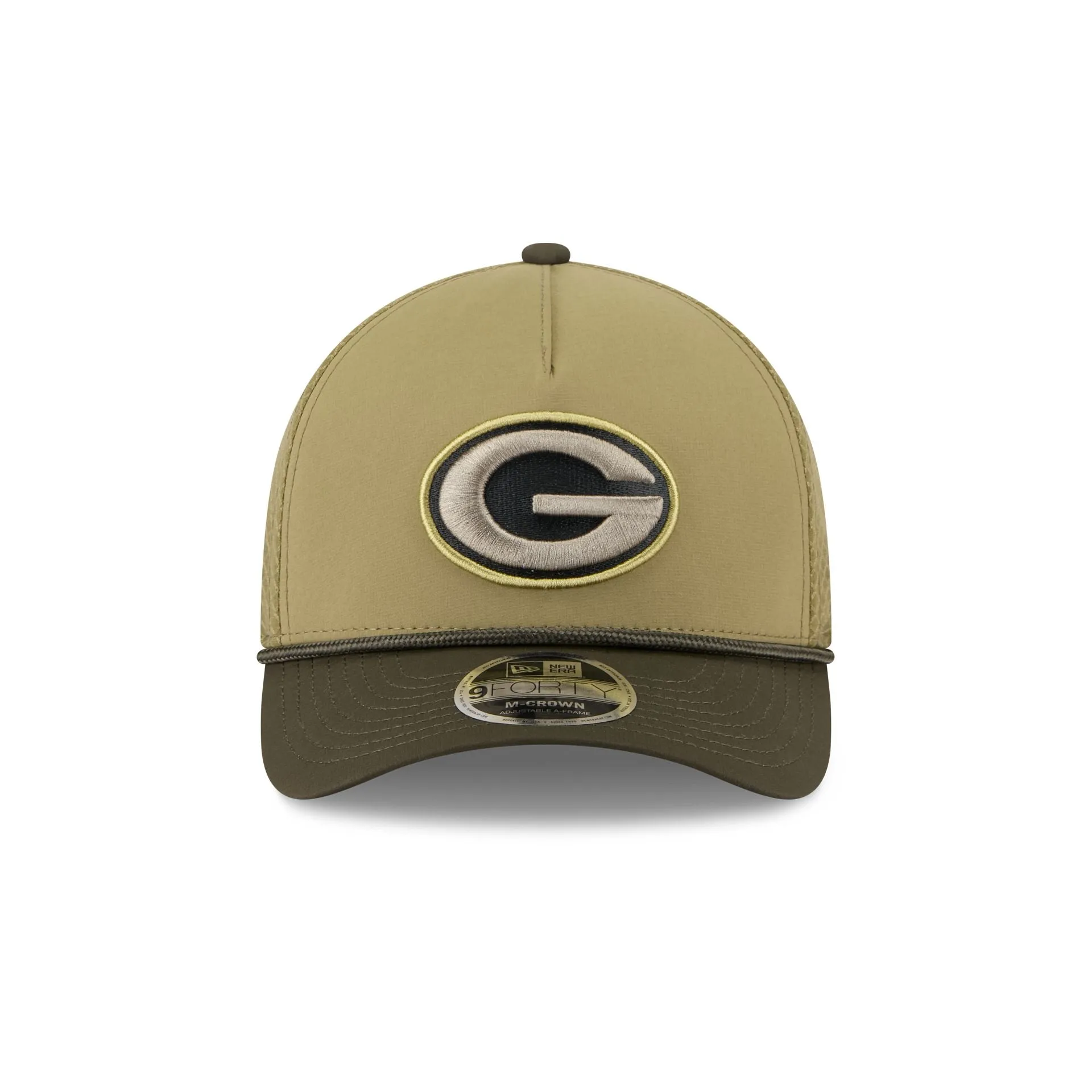 Green Bay Packers 2025 Salute to Service 9FORTY M-Crown A-Frame Trucker Hat sold by New Era product image thumbnail 2