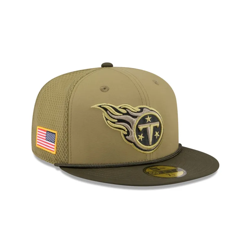 Tennessee Titans 2025 Salute to Service 59FIFTY Fitted Hat sold by New Era