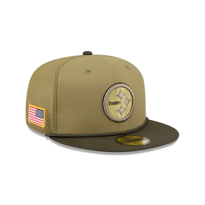Pittsburgh Steelers 2025 Salute to Service 59FIFTY Fitted Hat sold by New Era
