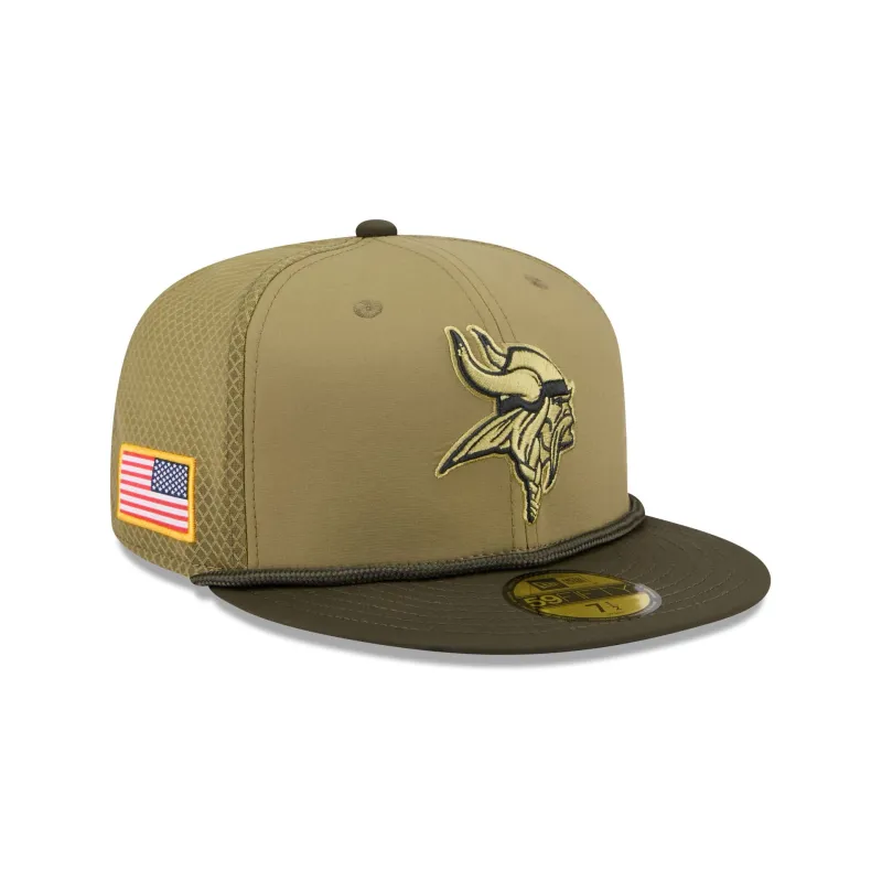 Minnesota Vikings 2025 Salute to Service 59FIFTY Fitted Hat sold by New Era