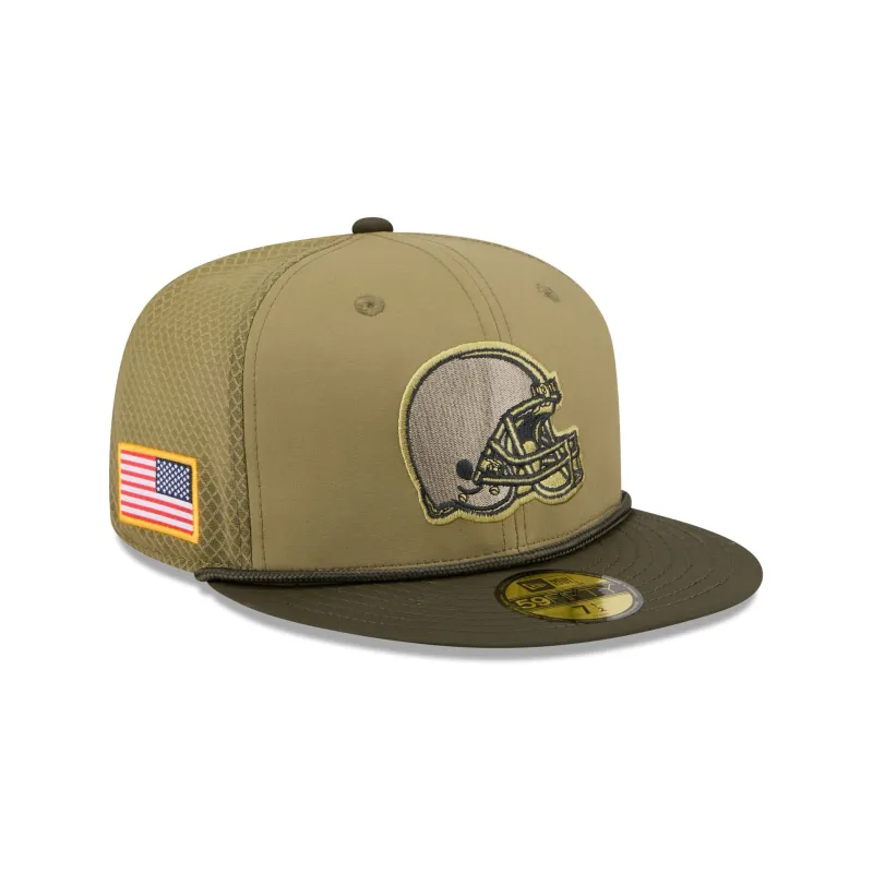 Cleveland Browns 2025 Salute to Service 59FIFTY Fitted Hat sold by New Era