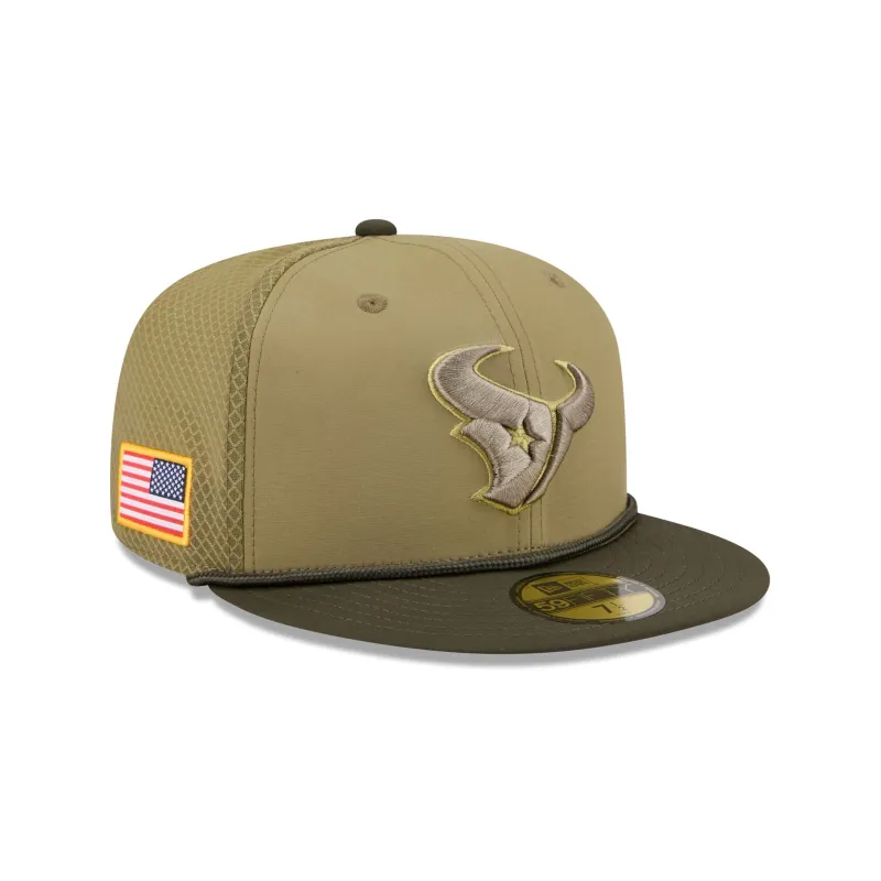 Houston Texans 2025 Salute to Service 59FIFTY Fitted Hat sold by New Era