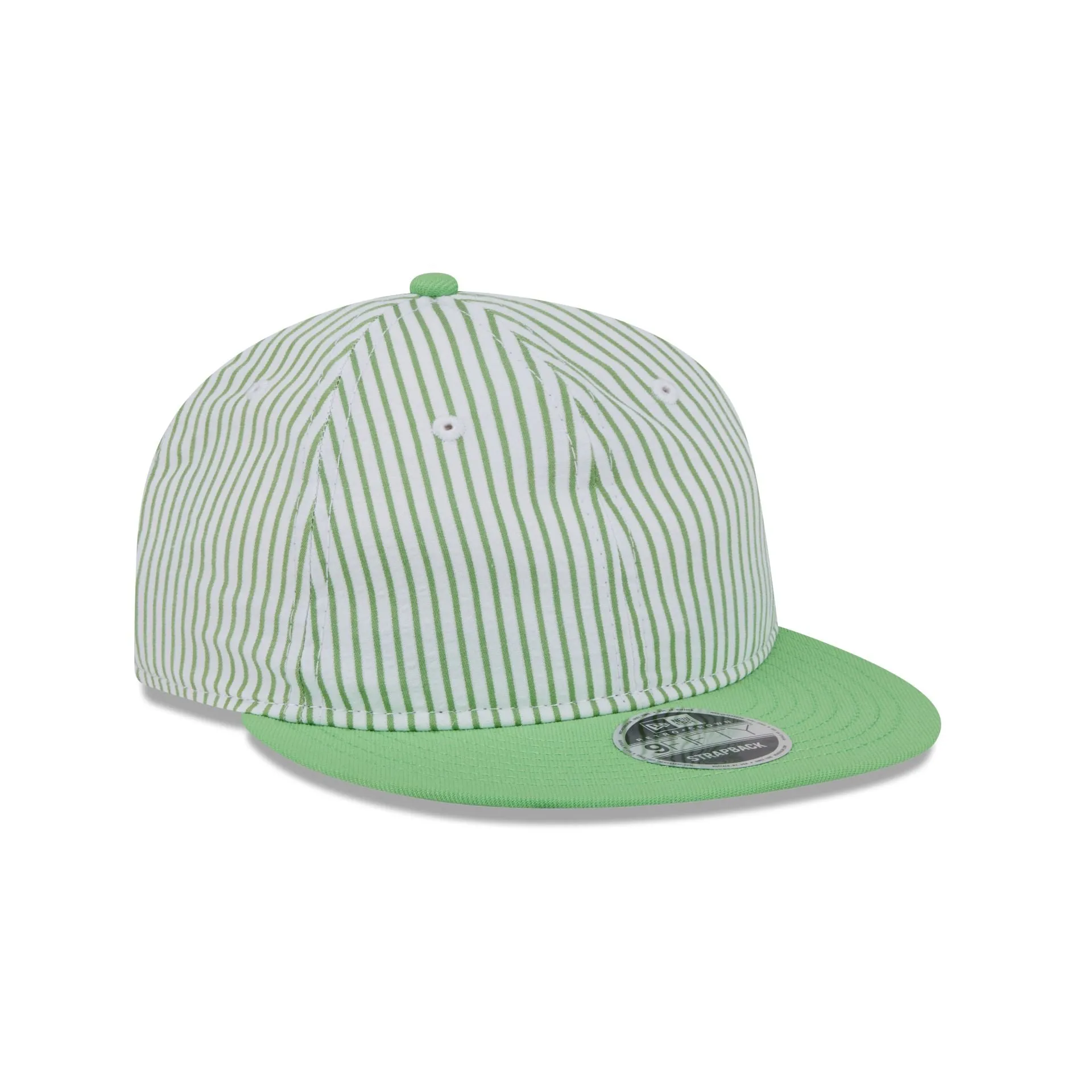 New Era Cap Lime Green Pinstripe Retro Crown 9FIFTY Snapback Hat sold by New Era product image thumbnail 3